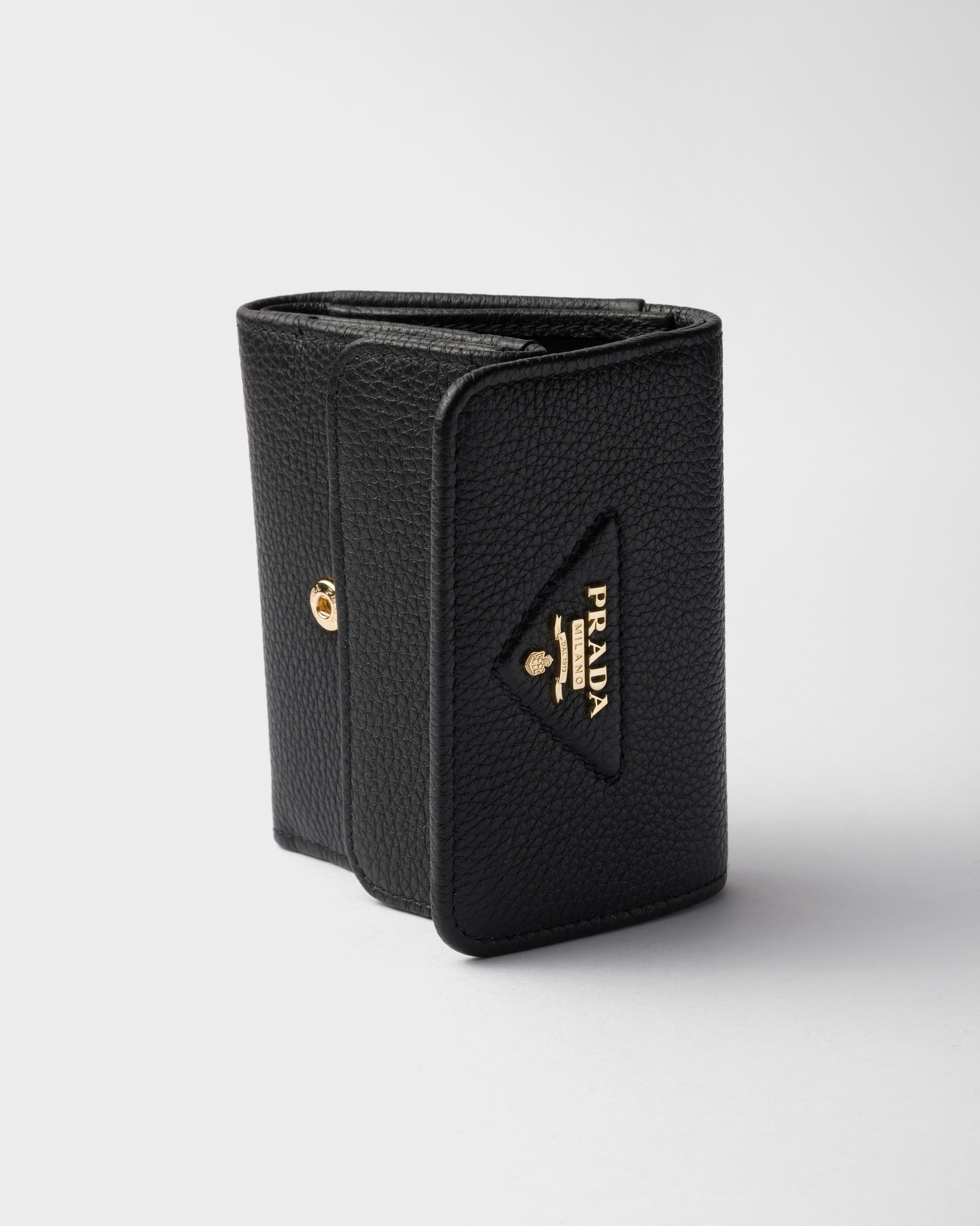Small leather wallet Black
