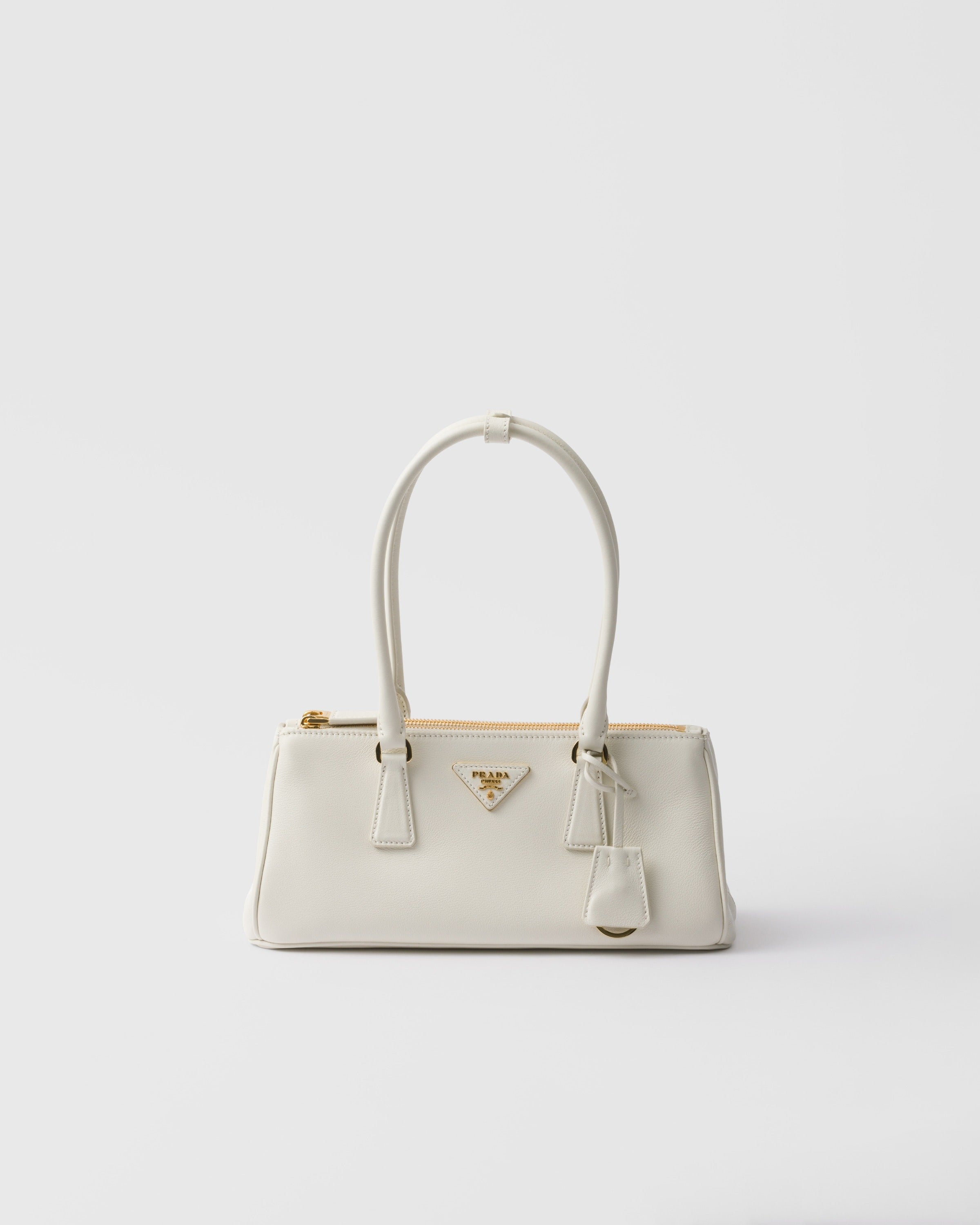 Medium Prada Galleria leather bag White