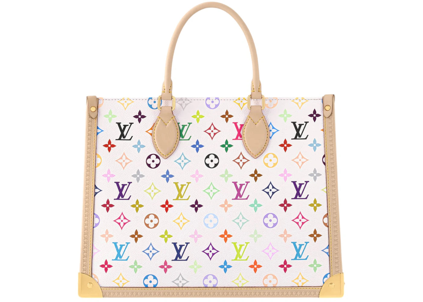 Louis Vuitton x Takashi Murakami OnTheGo MM White Multicolored