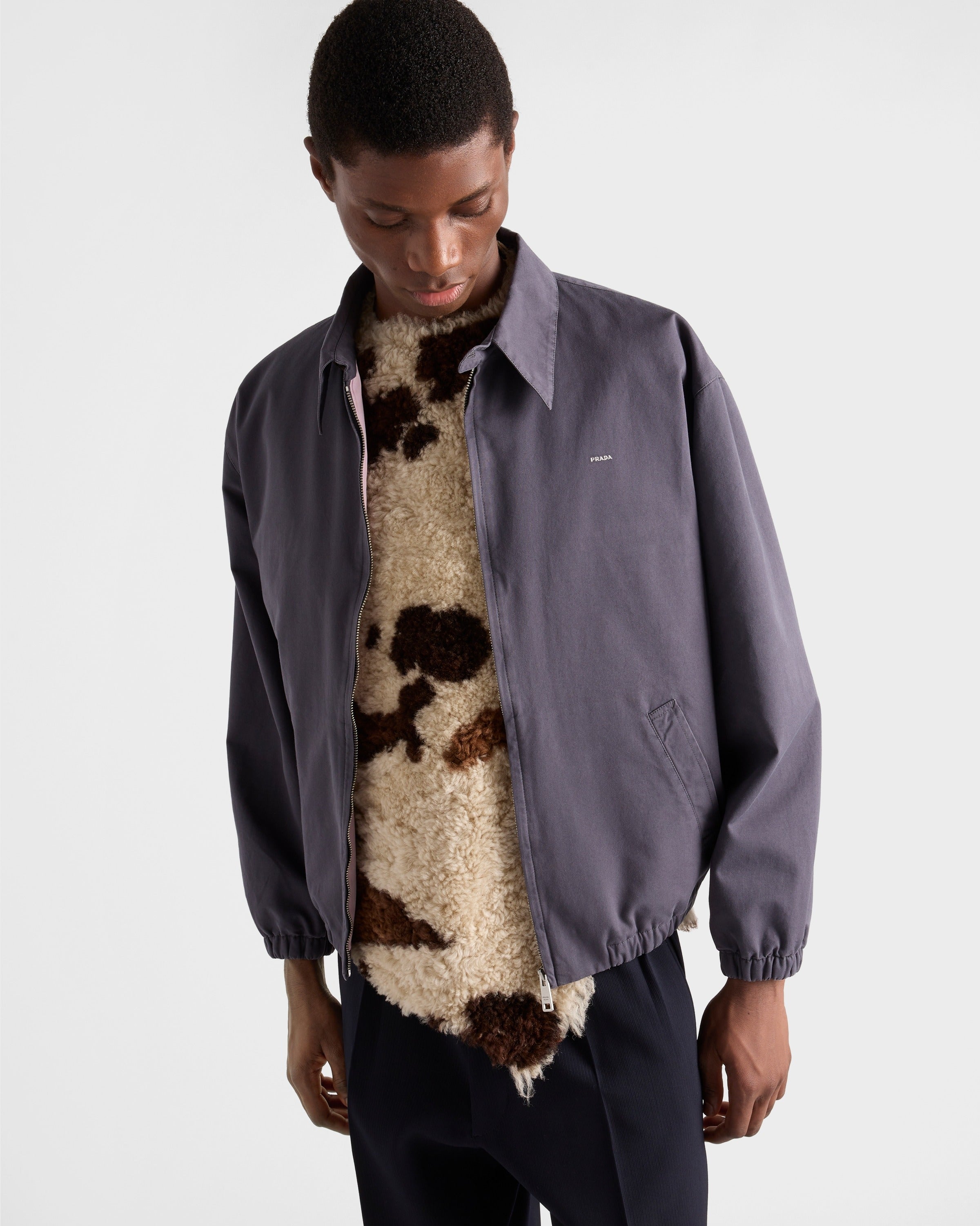Cotton jacket Smoky Gray/Alabaster Pink