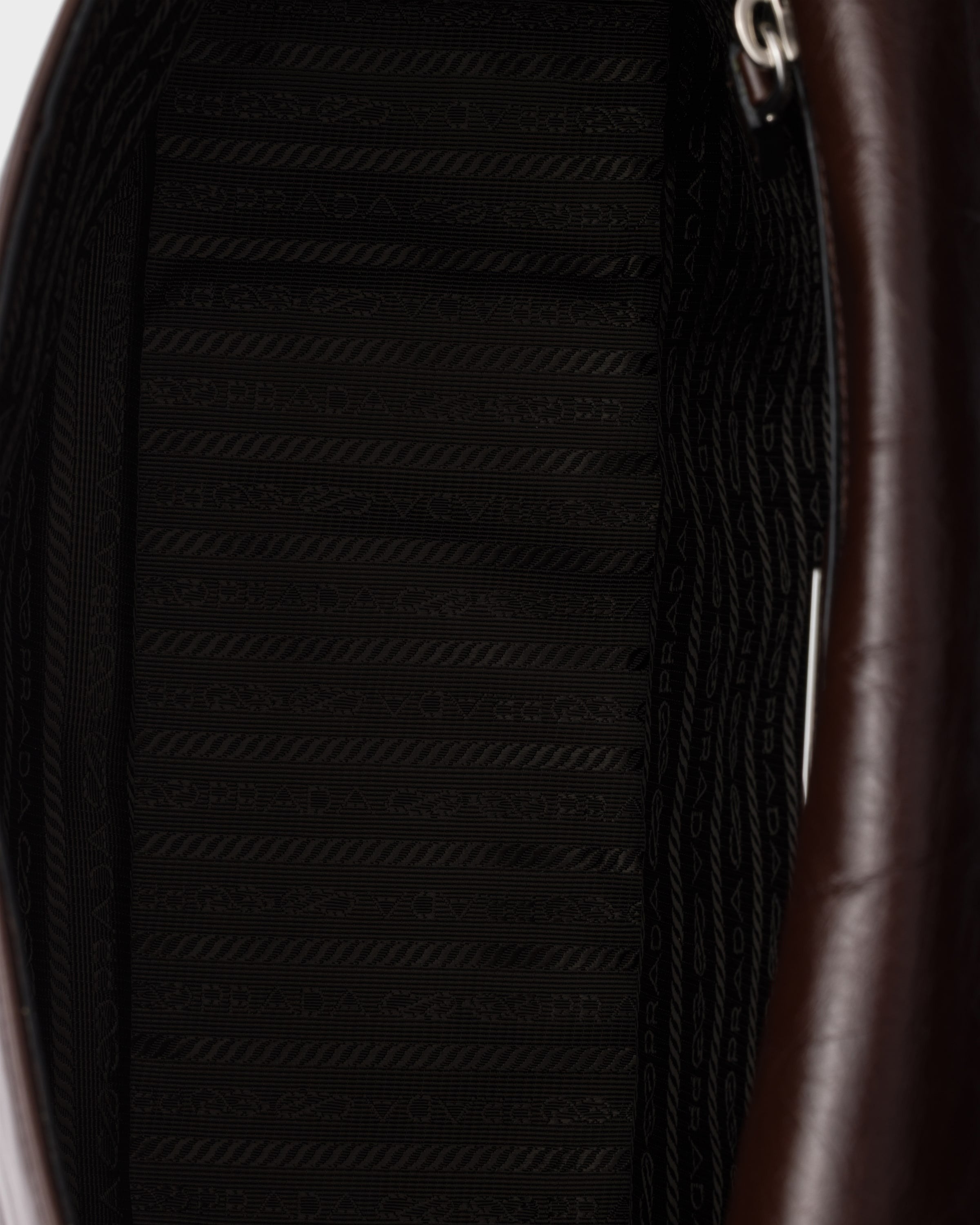 Leather shoulder bag Dark Brown