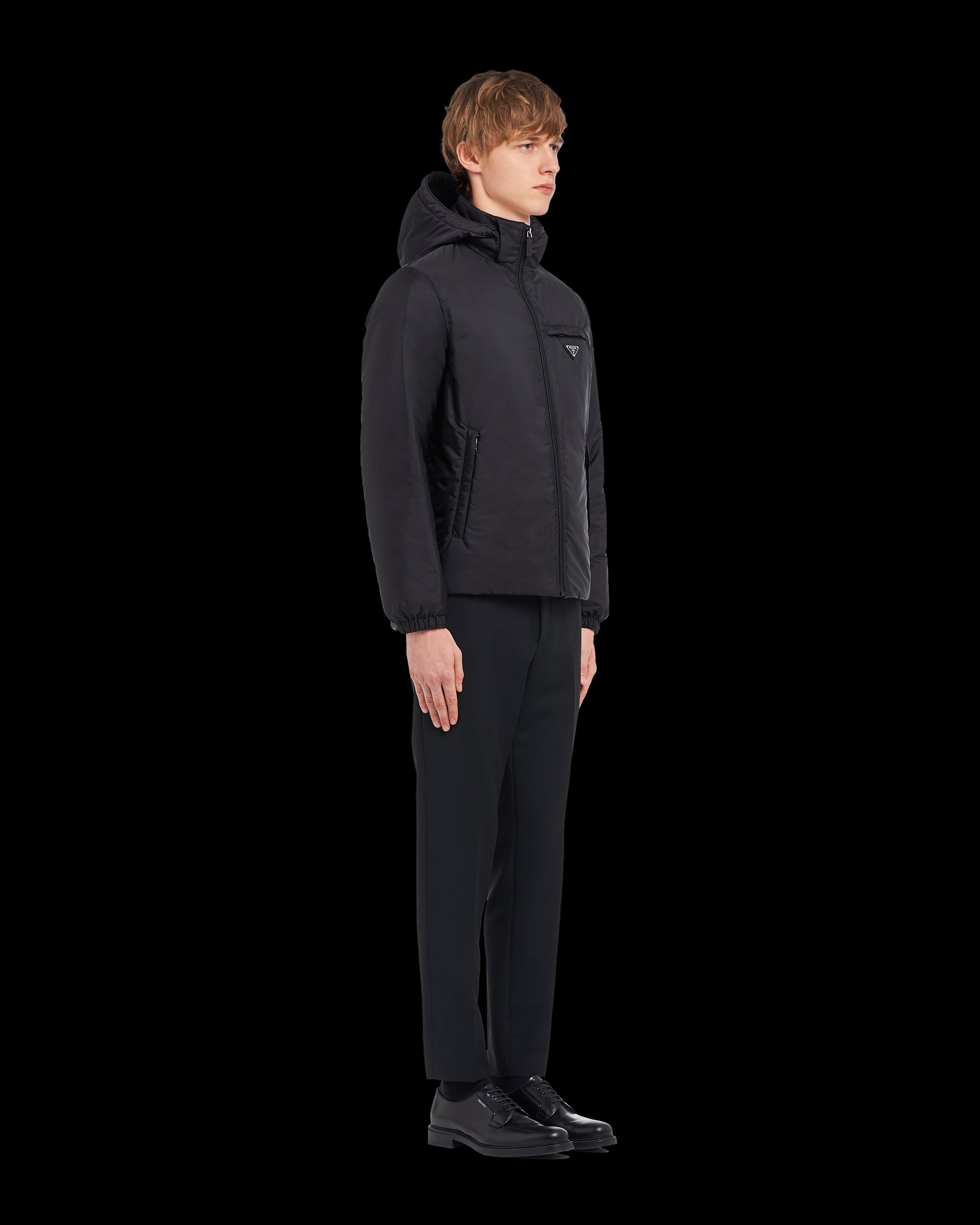 Re-Nylon puffer jacket Black