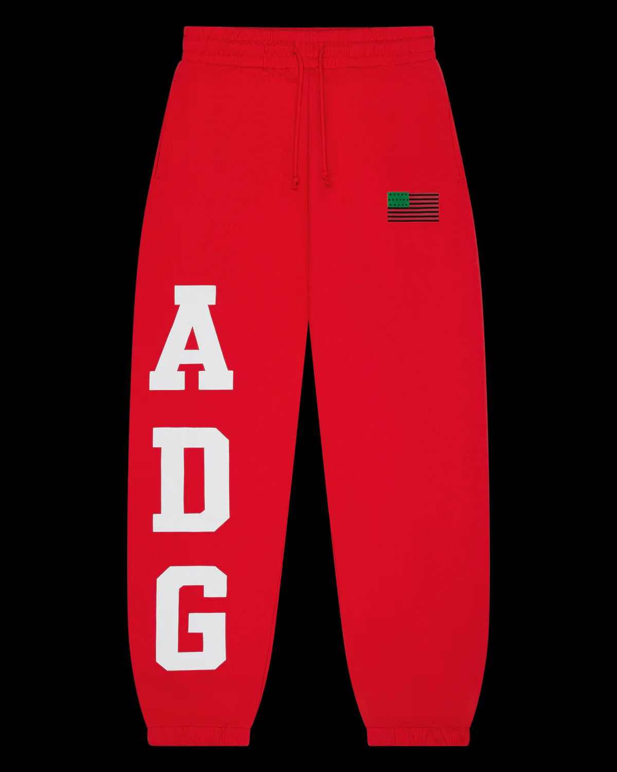 ADG Pan African American Flag Sweatpant Red Red