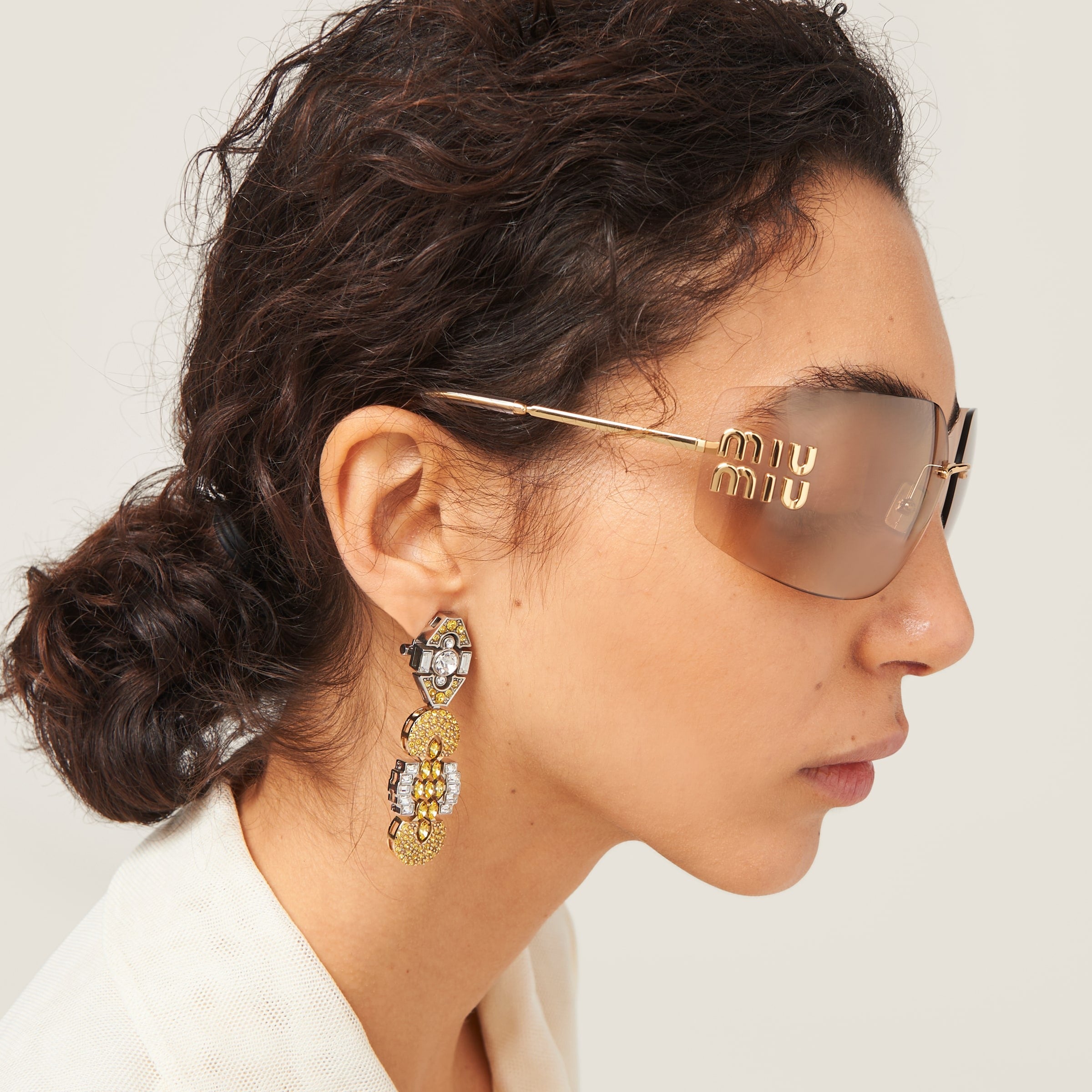Miu Miu Runway sunglasses Rose gold lenses