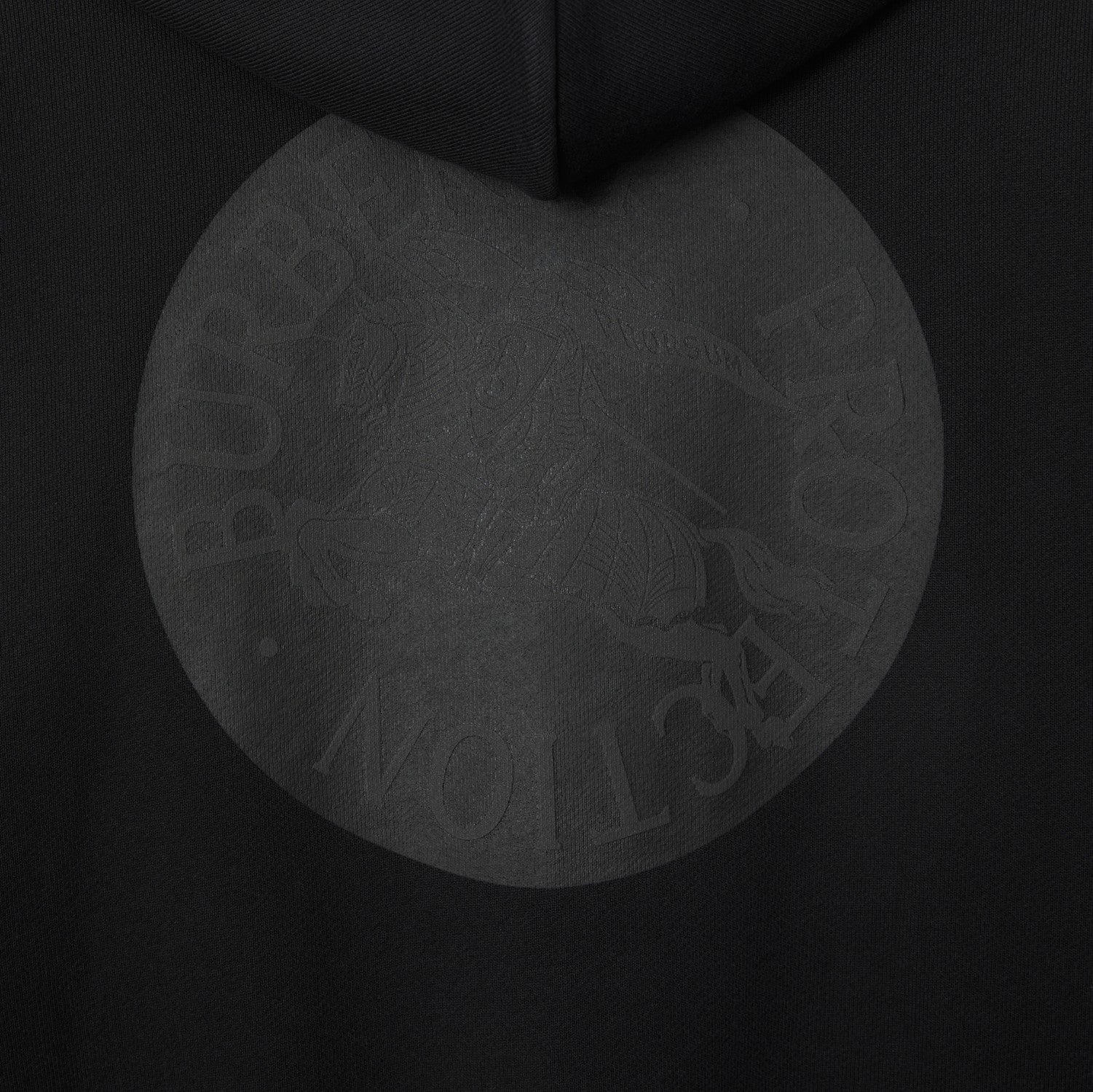 EKD Badge Cotton Zip Hoodie - Black