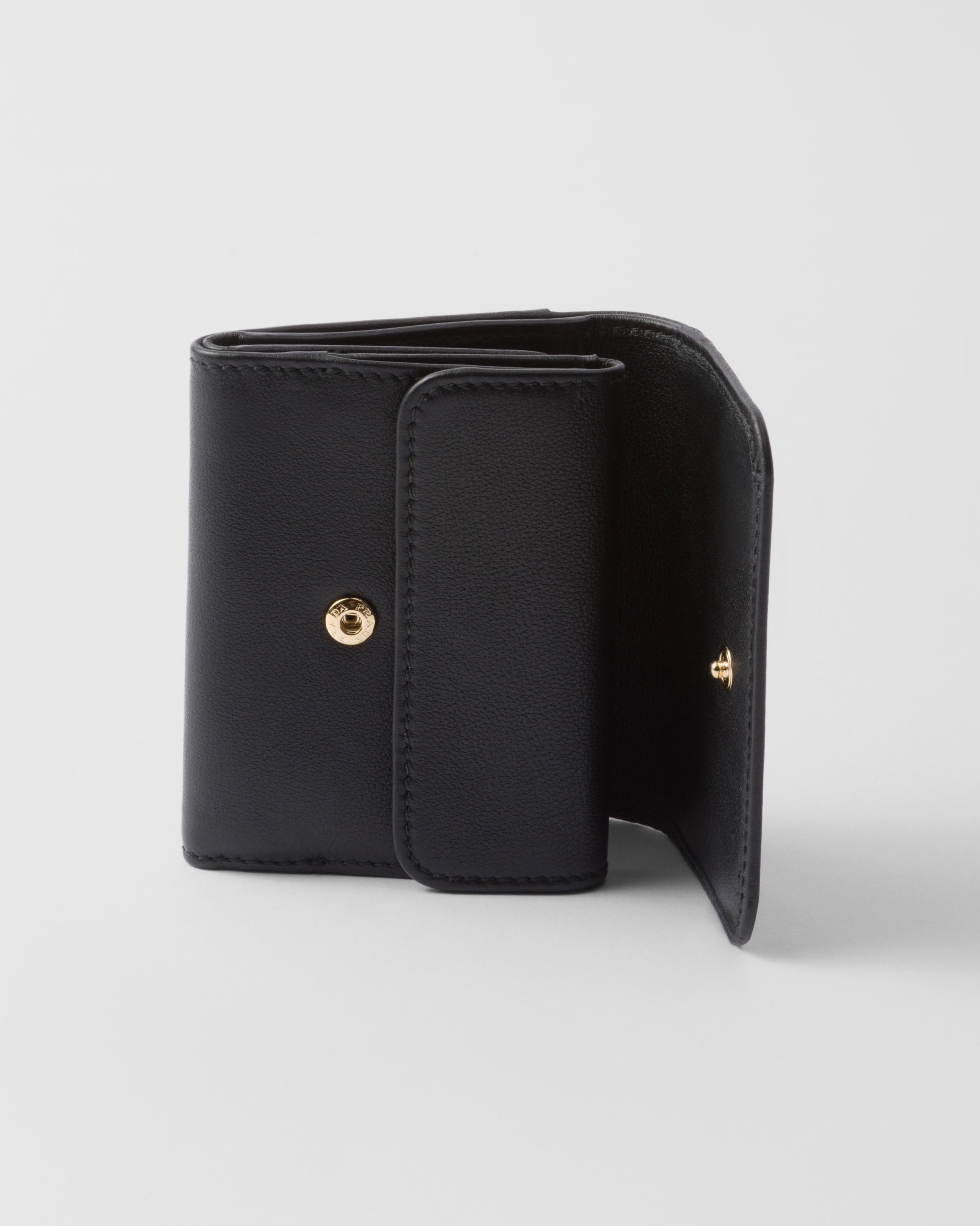 Small leather wallet Black