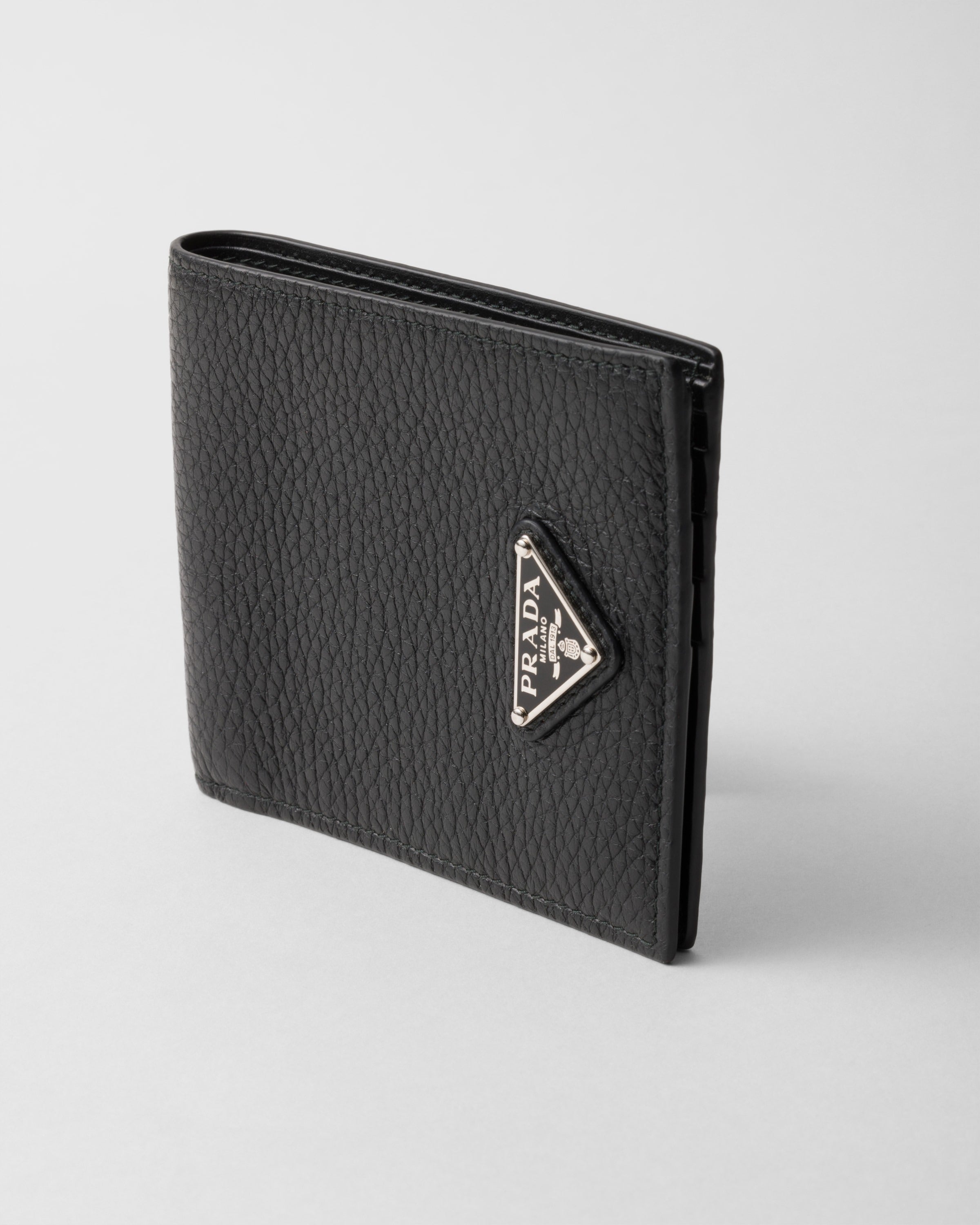 Leather wallet Black