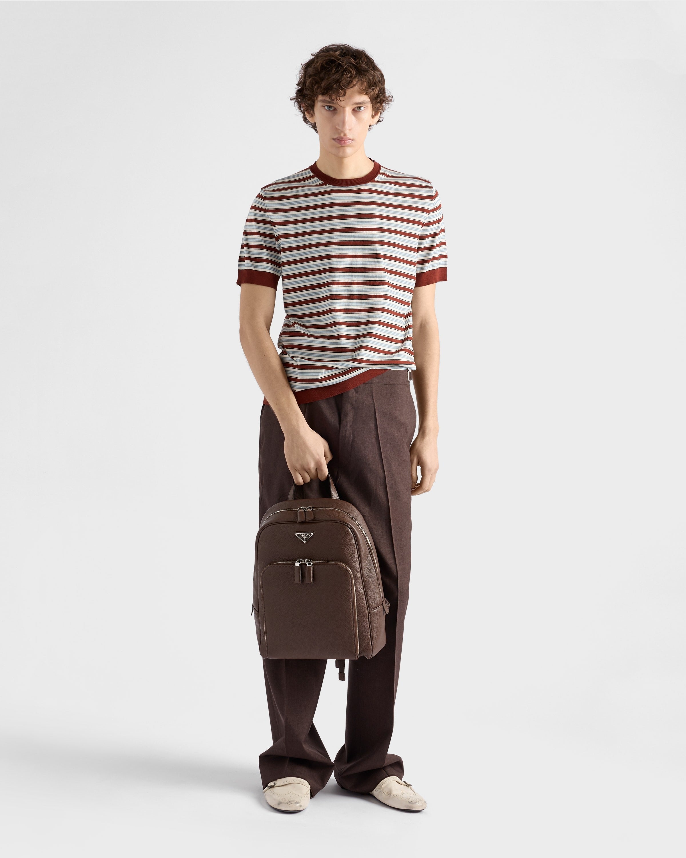Leather backpack Sienna