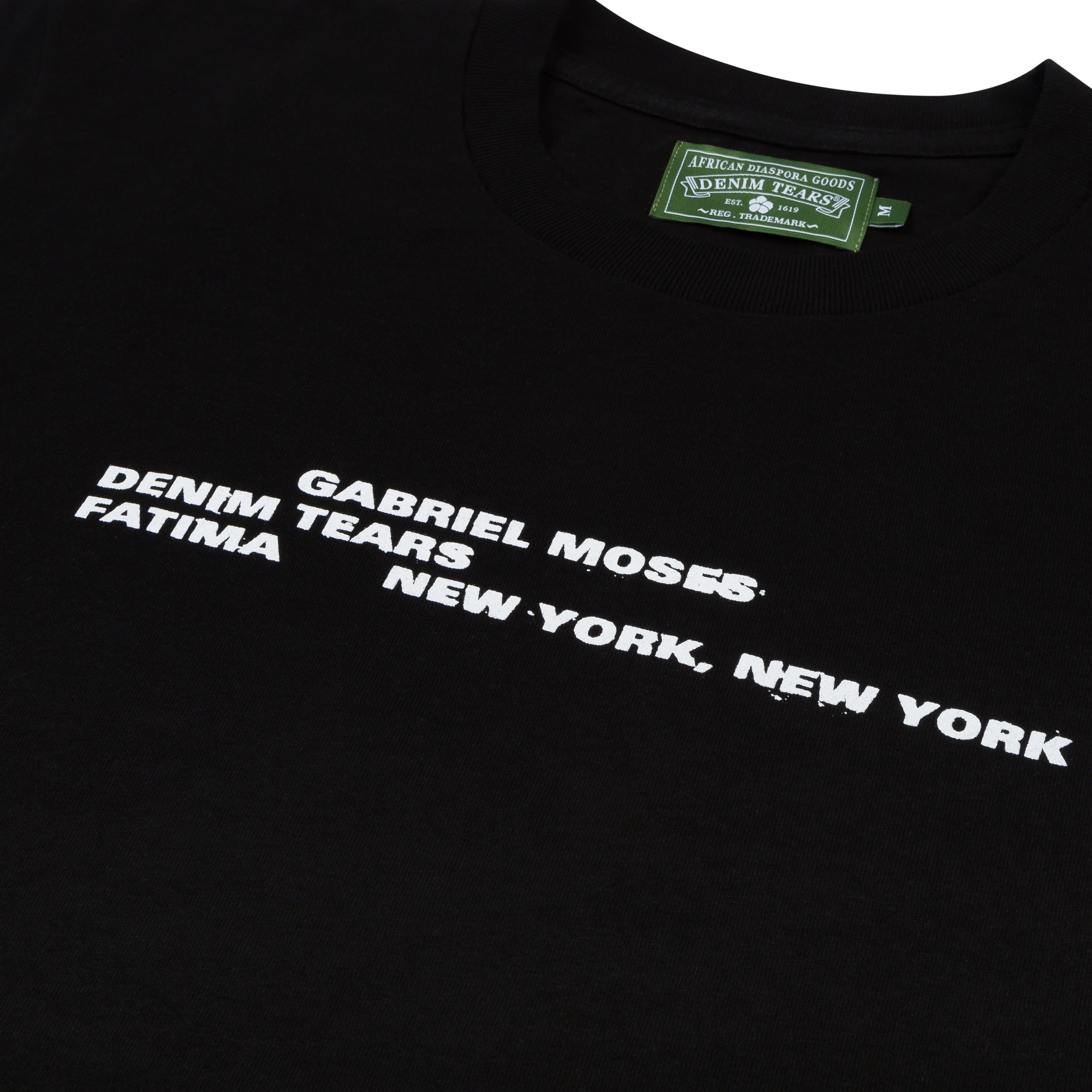 Denim Tears X Gabriel Moses Tee Black Black
