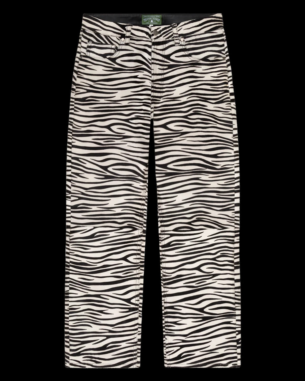 Genuine Calf Hair Pant Zebra Multi