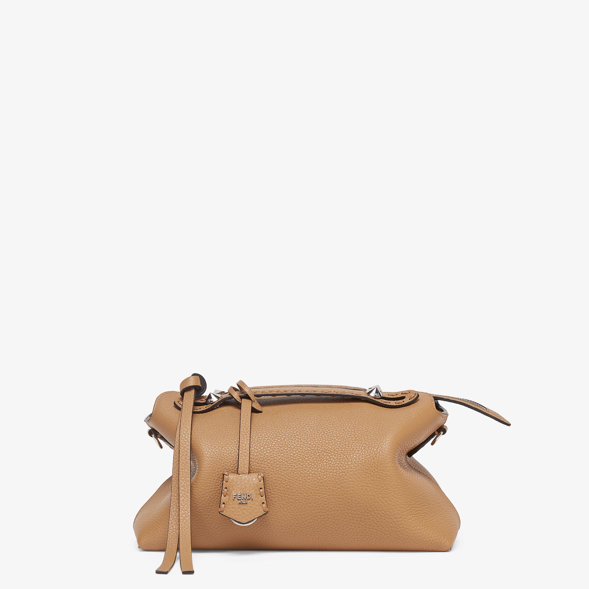 By The Way Selleria Medium Cappuccino-colored Selleria bag with 192 hand-sewn stitches