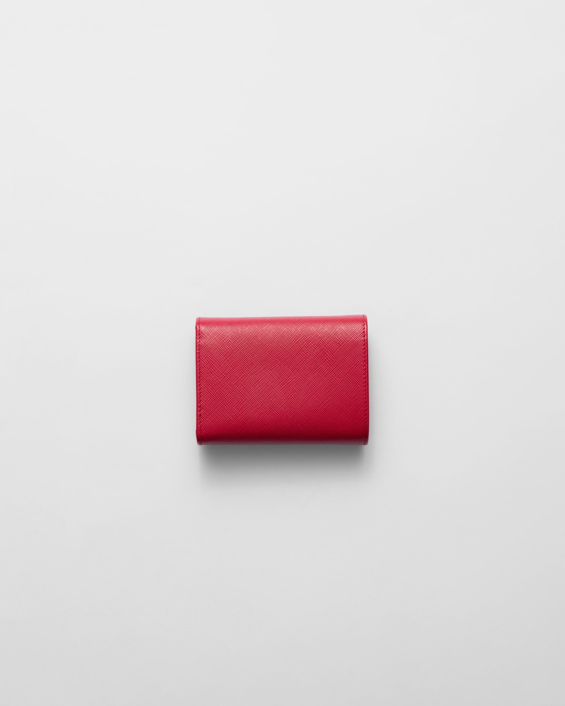 Small Saffiano Leather Wallet Fiery Red