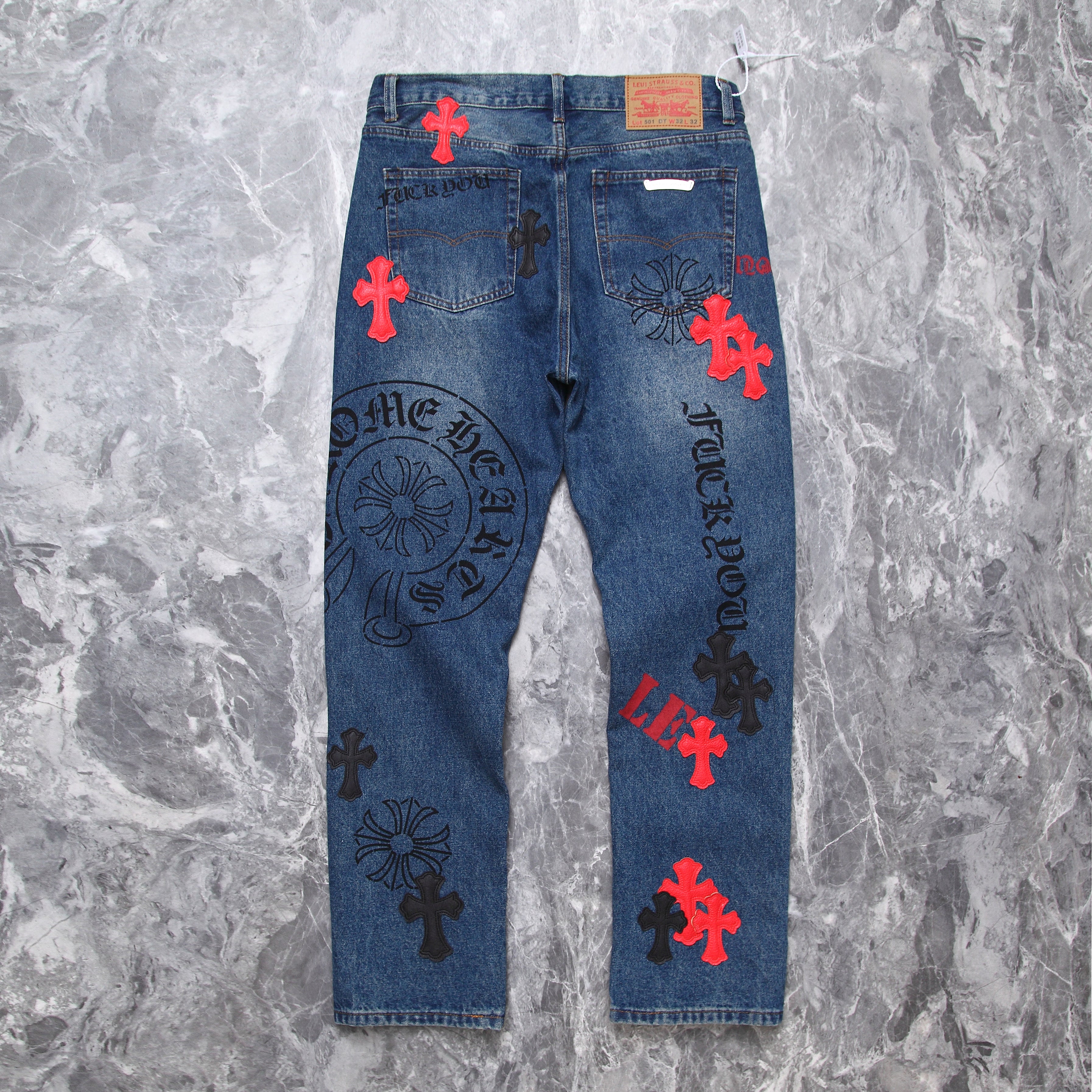 Chrome Hearts x Levi's Painting Jeans