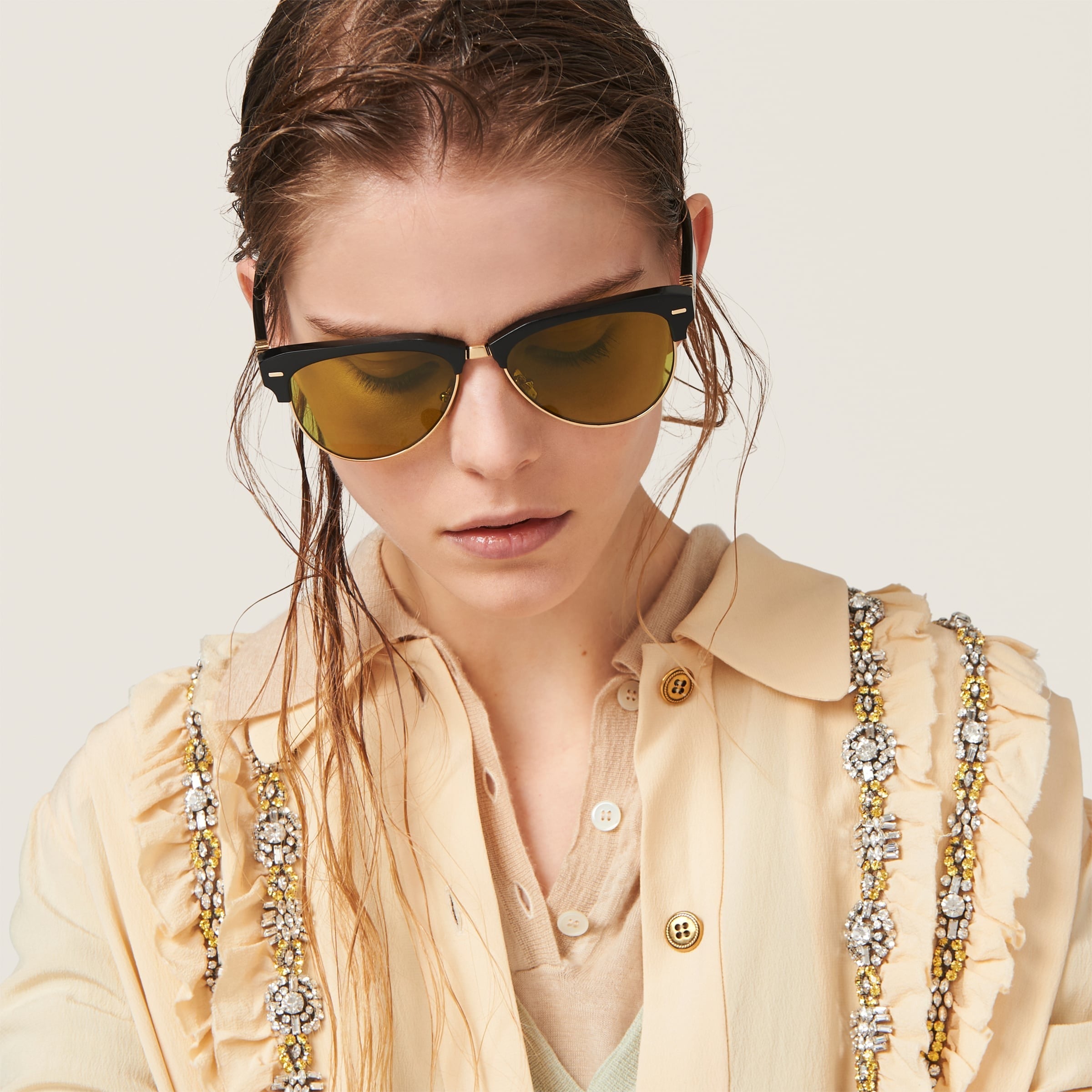 Miu Miu Runway sunglasses Acid Yellow lenses
