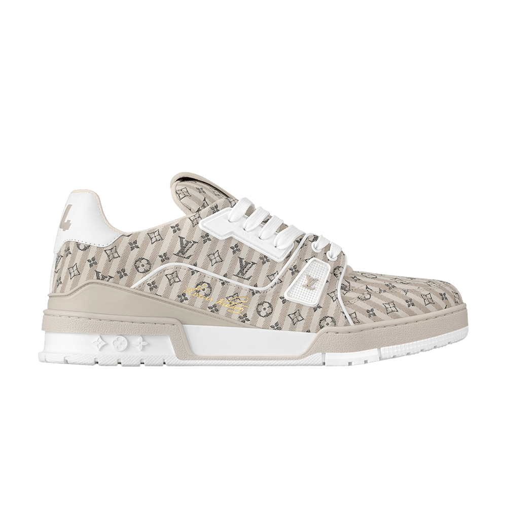 Louis Vuitton Trainer Low 'Striped Mini Monogram - Beige'