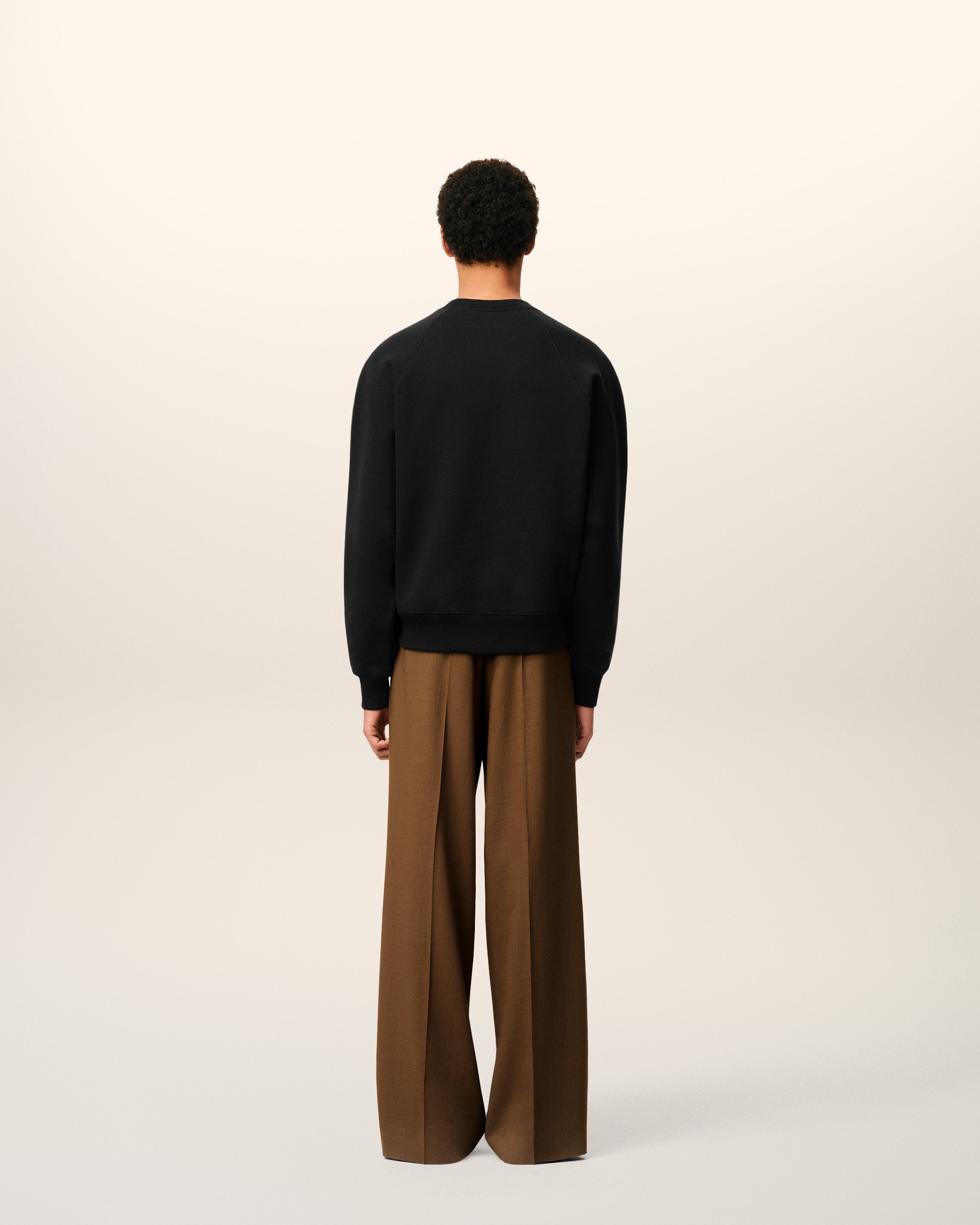 Black Cotton Ami De Coeur Sweatshirt BLACK
