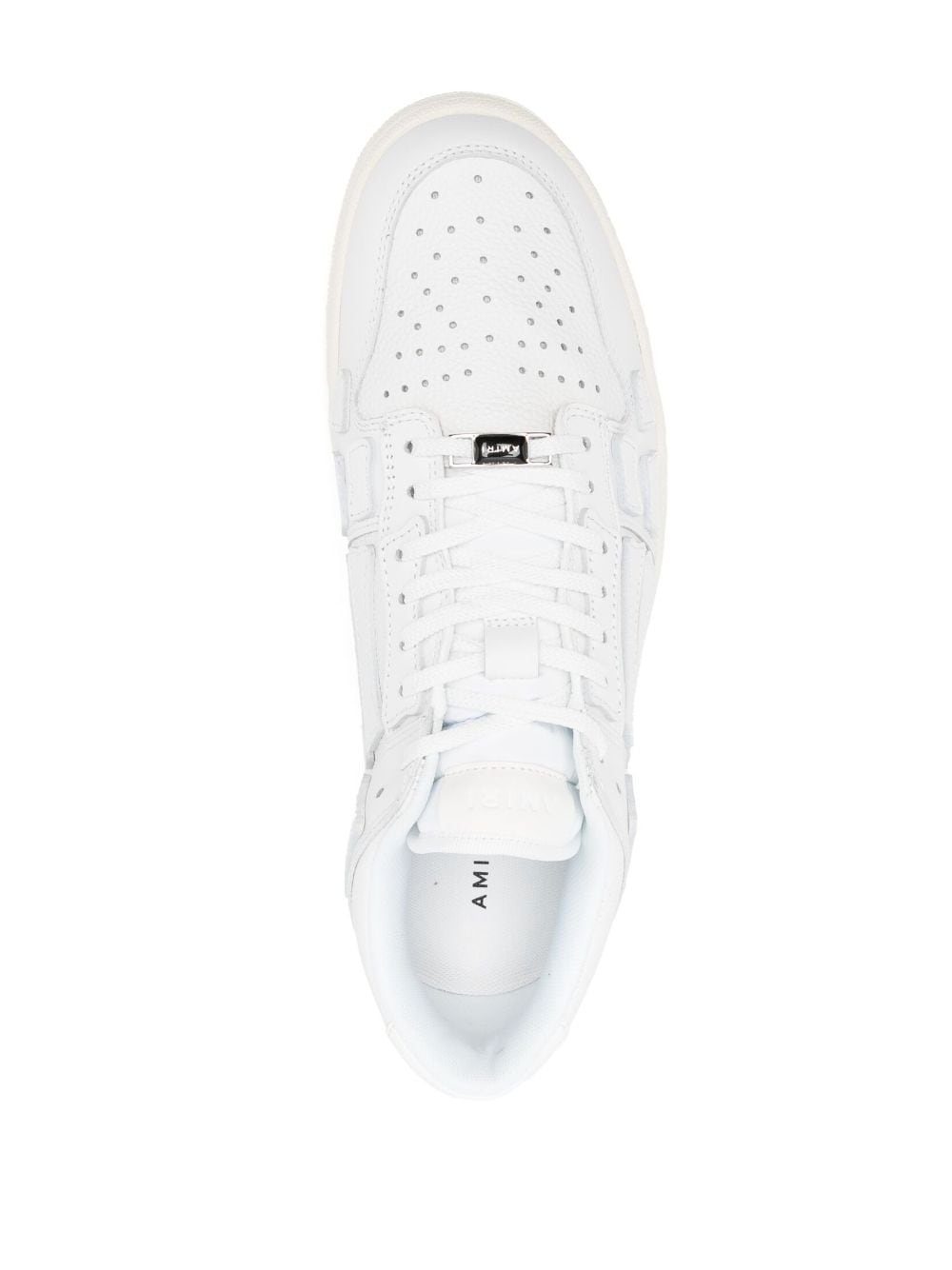 Skel-top leather low-top sneakers