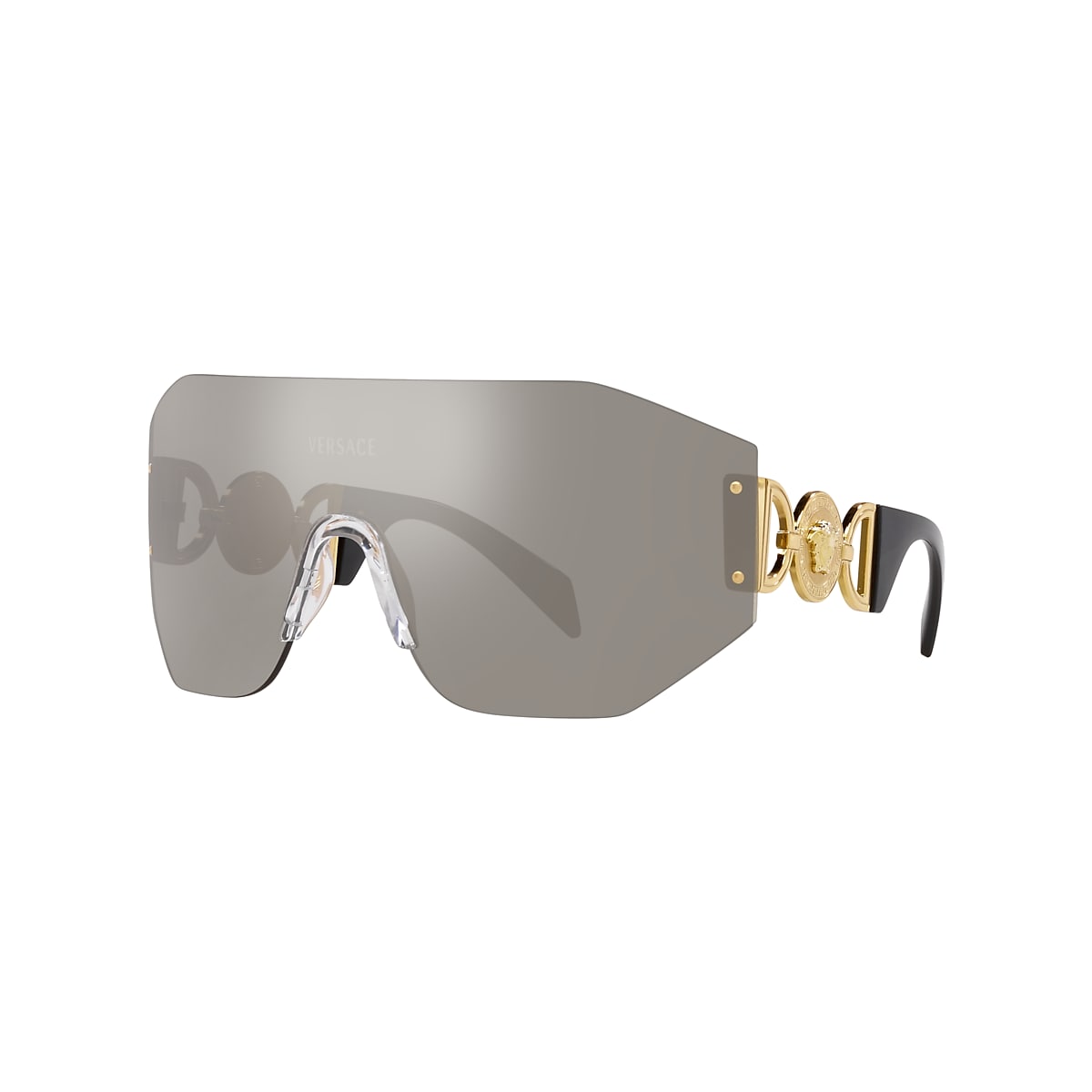 VERSACE VE2258 Grey Mirror Silver - Unisex Luxury Sunglasses, Grey Mirror Silver Lens