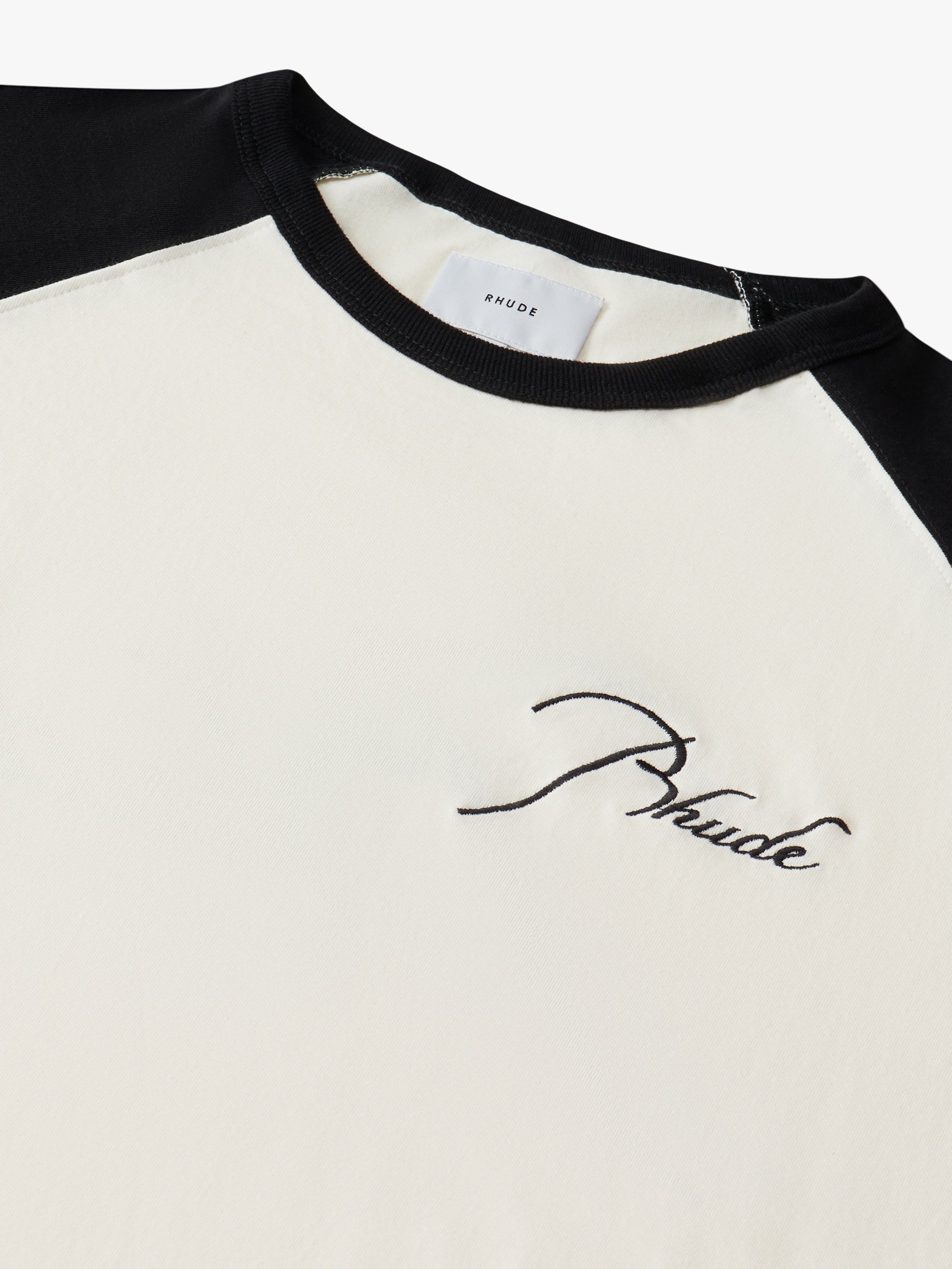 RAGLAN LOGO TEE - WHITE/BLACK