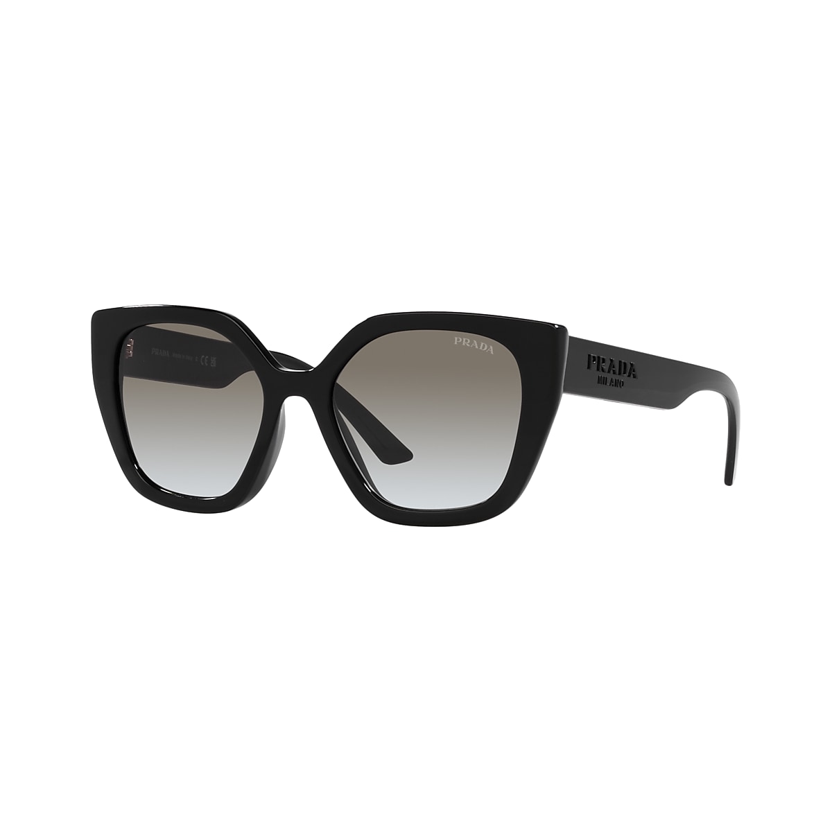PRADA PR 24XS Black - Women Luxury Sunglasses, Grey Gradient Lens