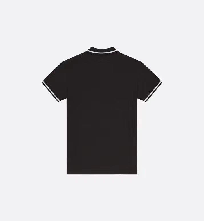 Bee Embroidered Polo Black