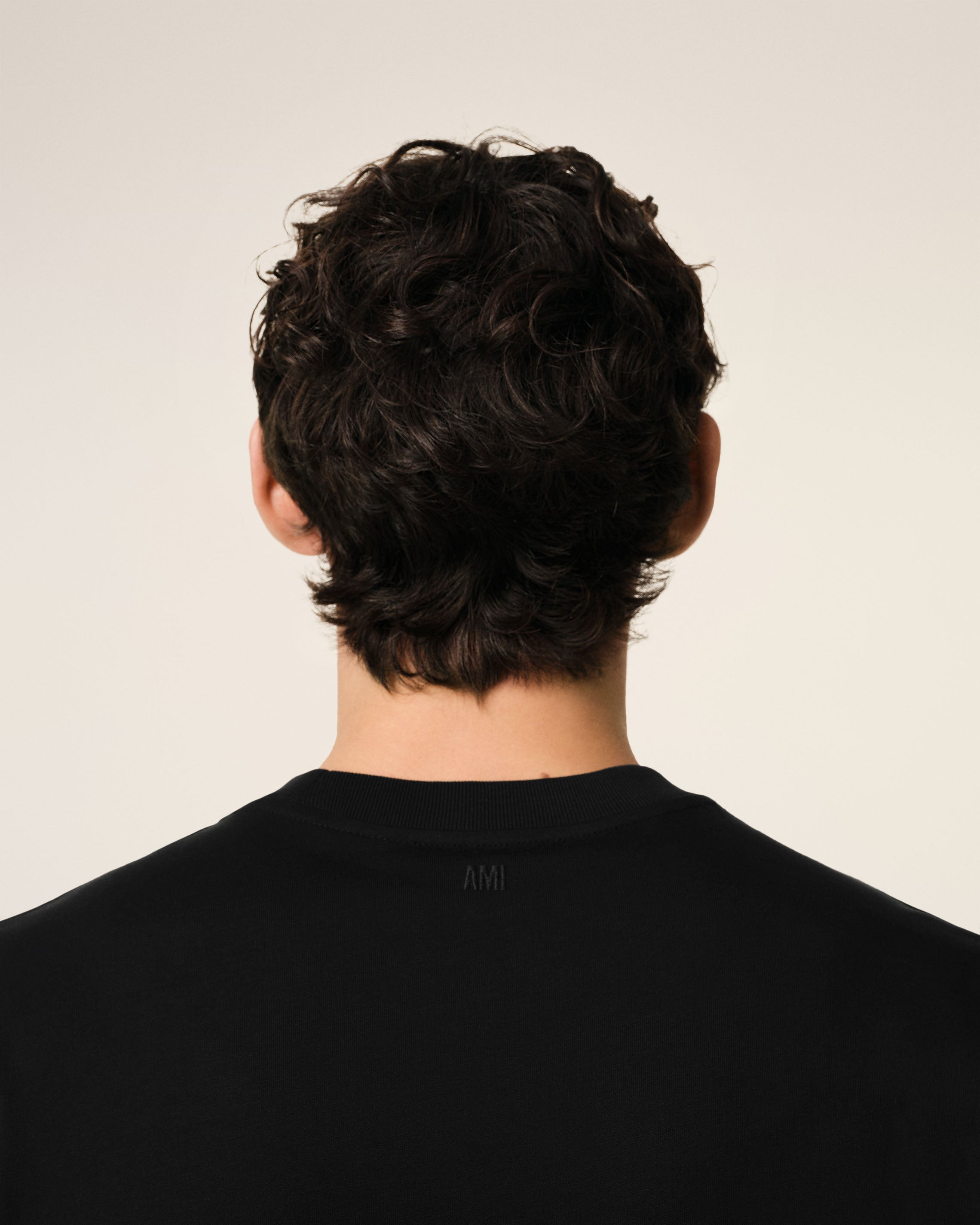 BLACK COTTON AMI DE COEUR T-SHIRT BLACK