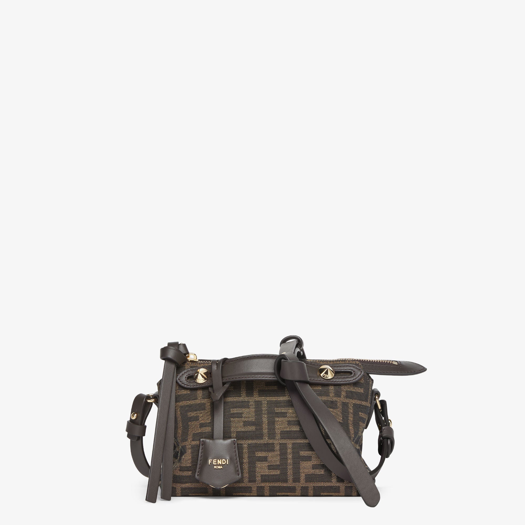 By The Way Soft Mini Brown FF jacquard fabric mini bag