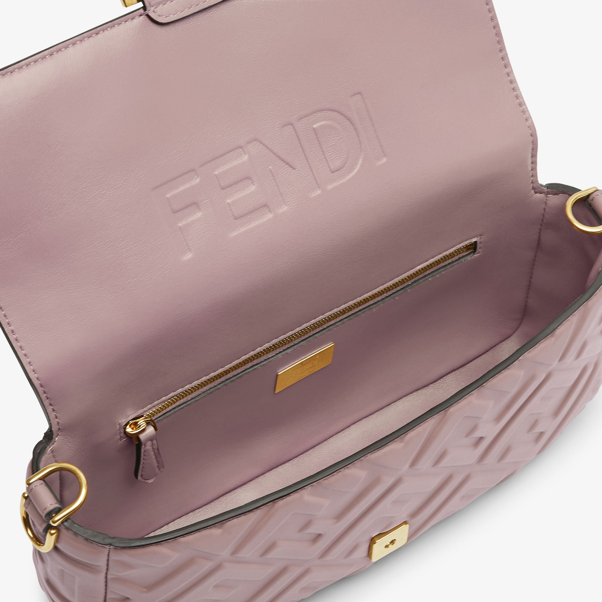 Baguette Mauve pink leather bag