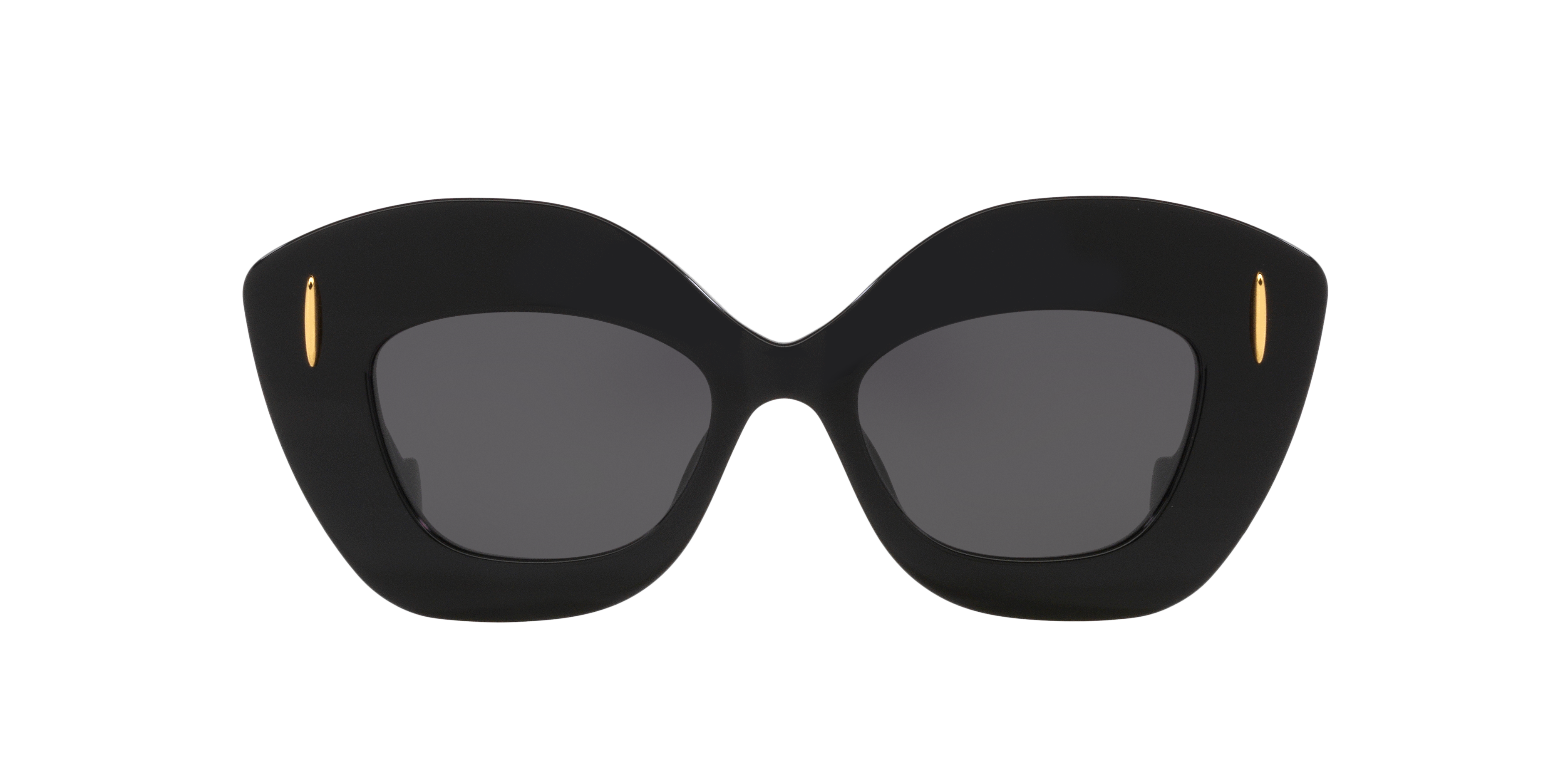 LOEWE Anagram Lw40127I Black Shiny - Women Sunglasses, Grey Lens