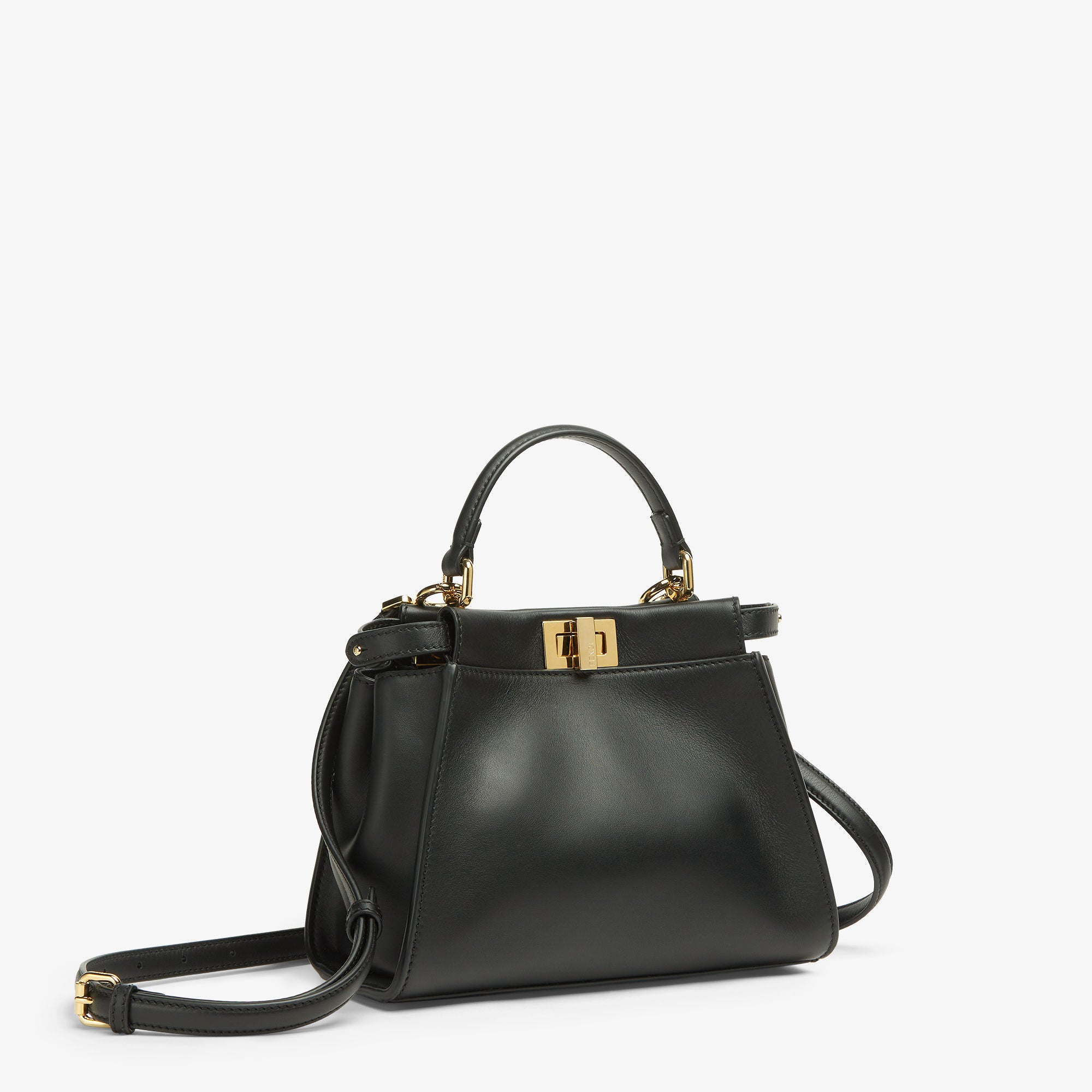 Peekaboo Mini Lunar New Year black leather bag