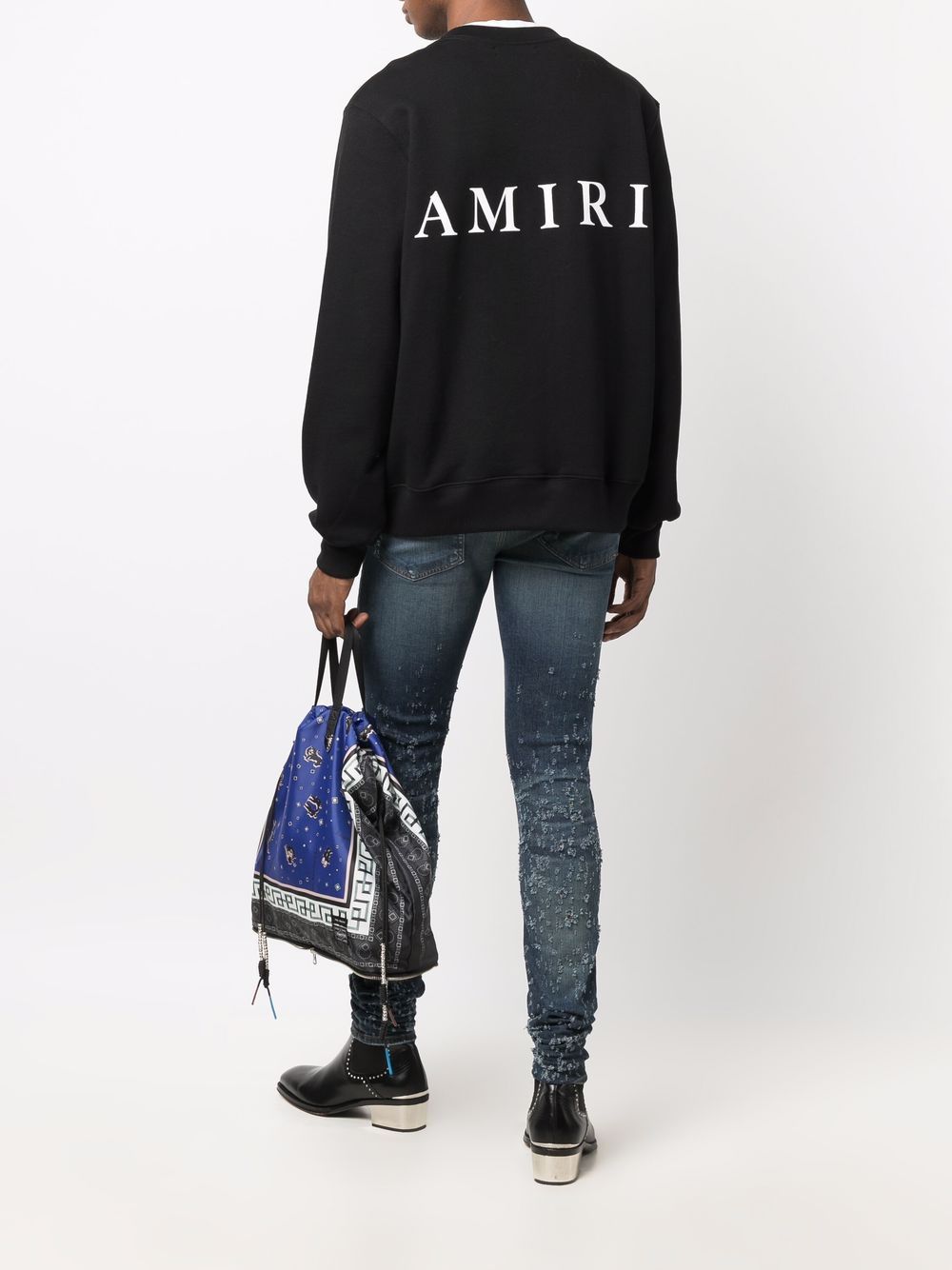 Logo-print long-sleeve cotton sweatshirt