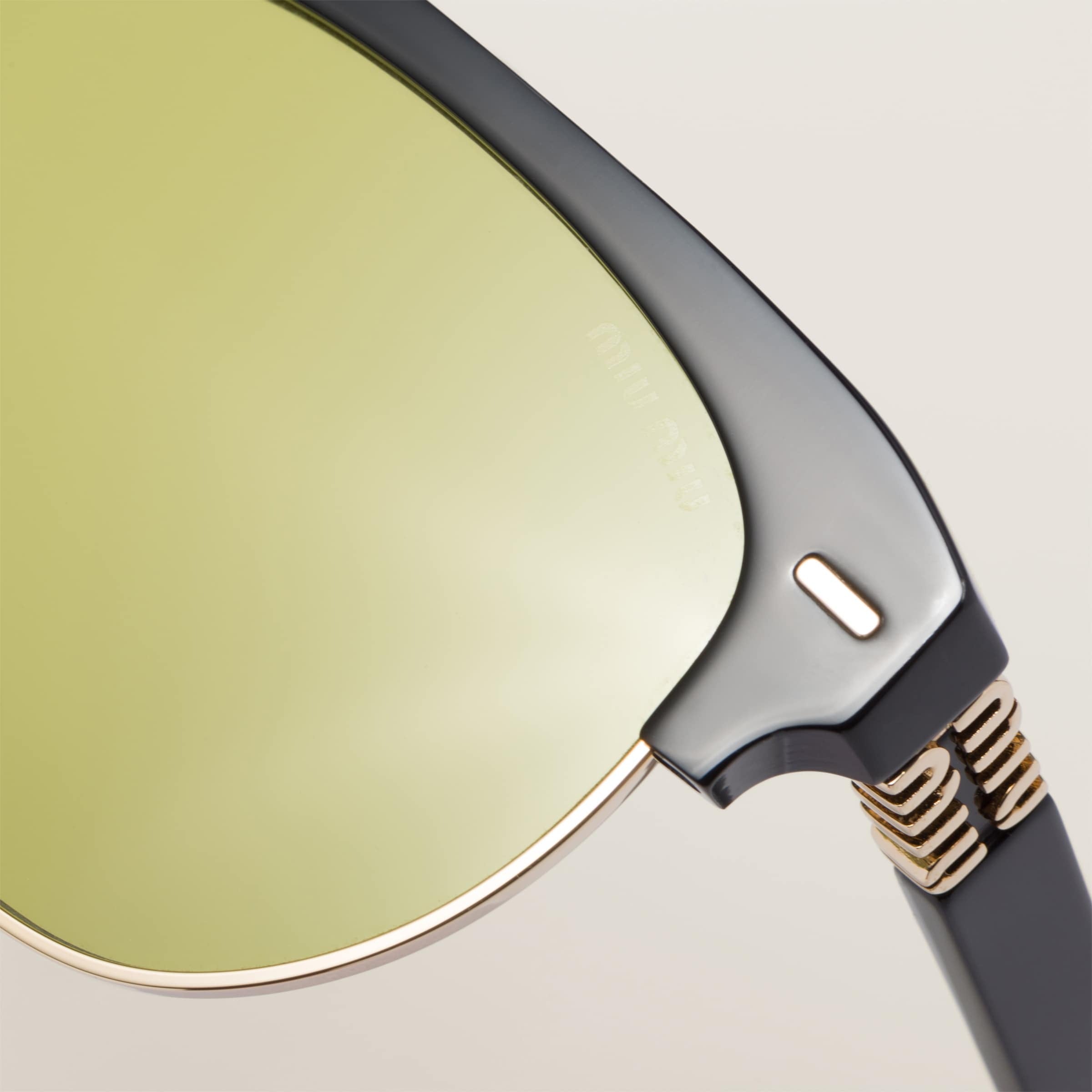 Miu Miu Runway sunglasses Acid Yellow lenses