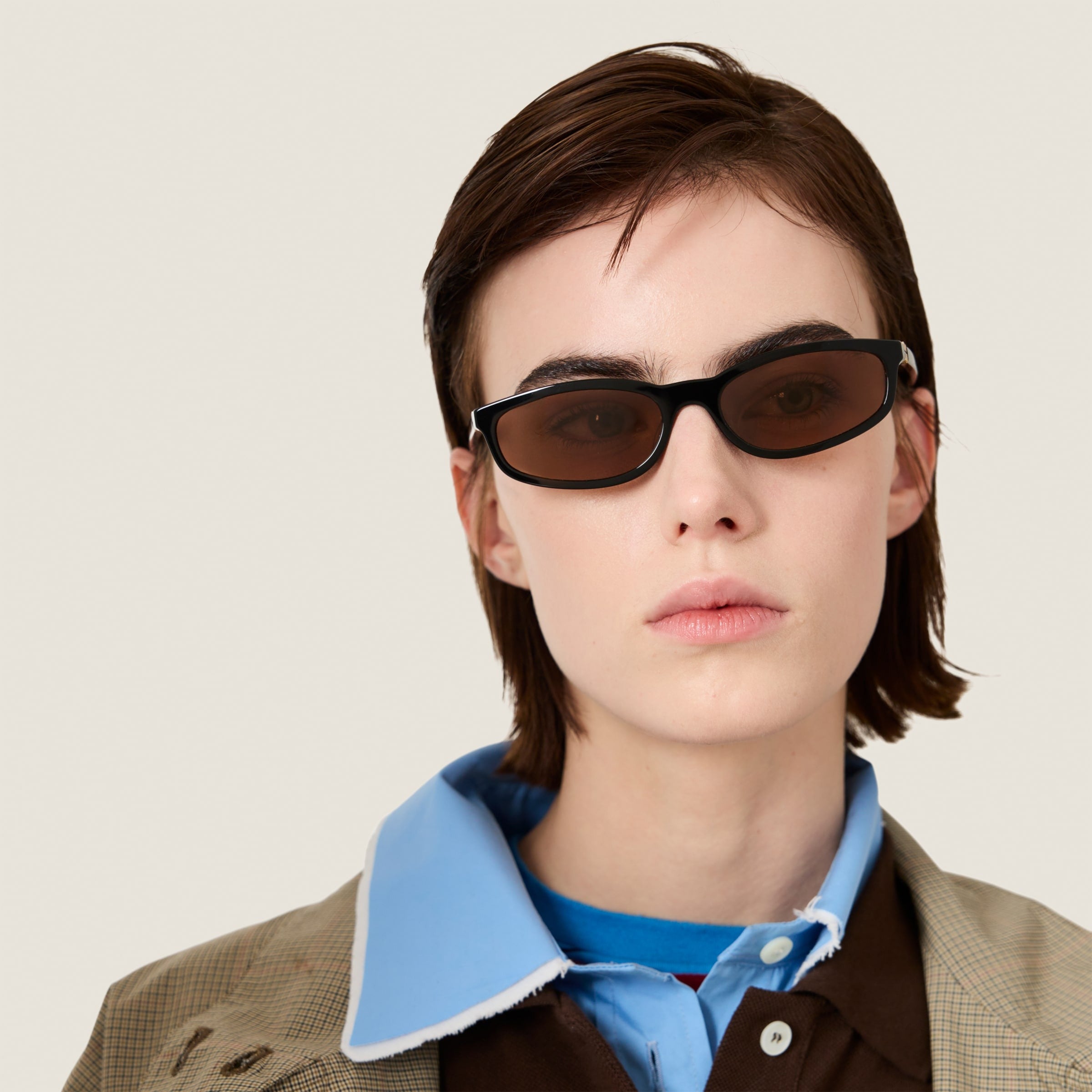 Miu Regard sunglasses Camel Lenses