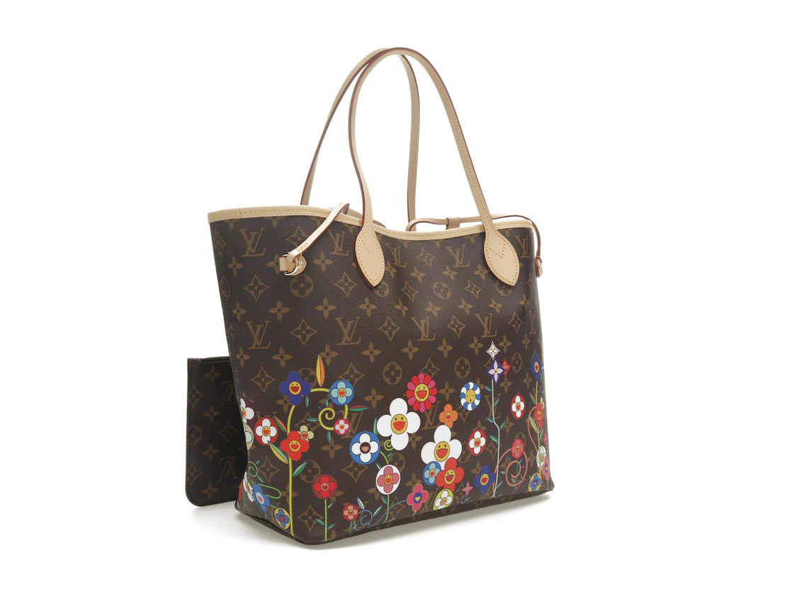 Louis Vuitton x Takashi Murakami Neverfull MM Superflat Monogram