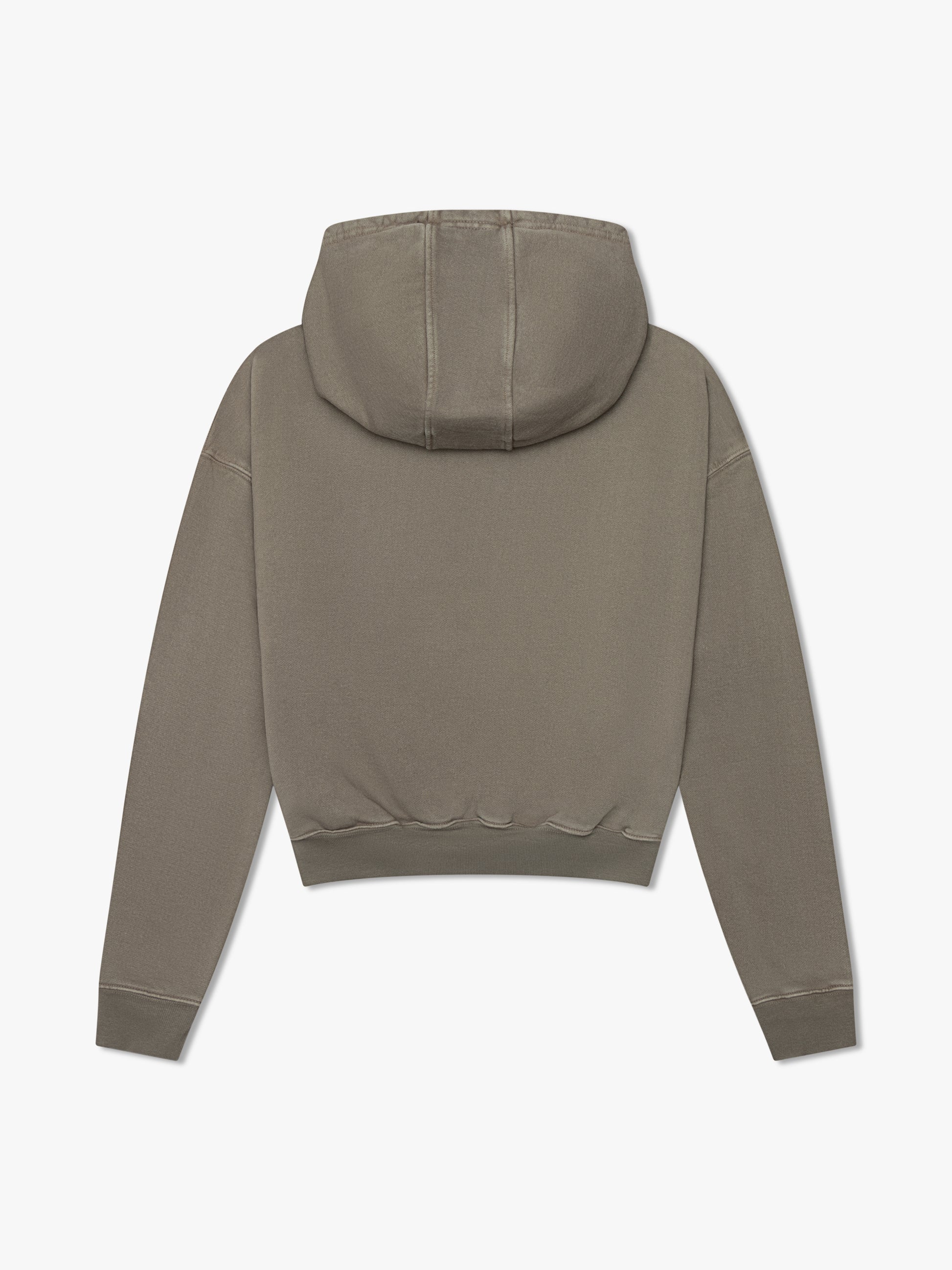 CROPPED DESERT VALLEY HOODIE - ELEPHANT