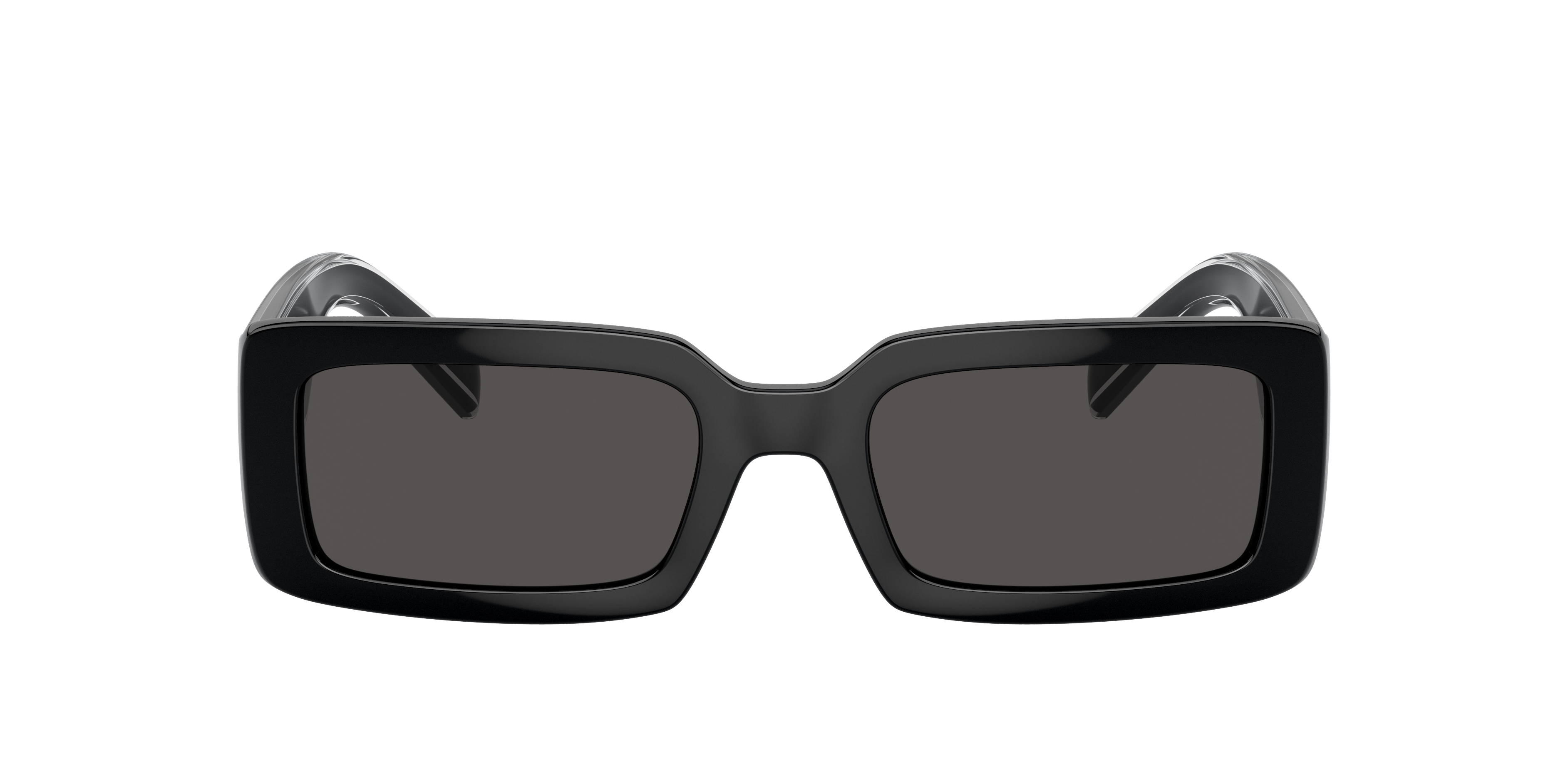 DOLCE&GABBANA DG6187 Black - Women Luxury Sunglasses, Dark Grey Lens