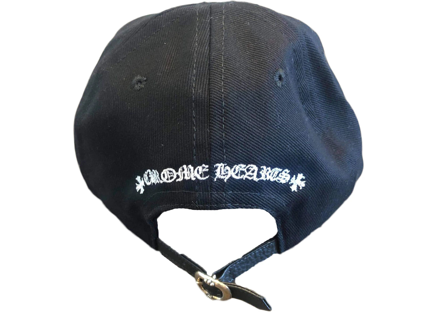 Chrome Hearts Matty Boy Chomper Leather Strapback Hat Black