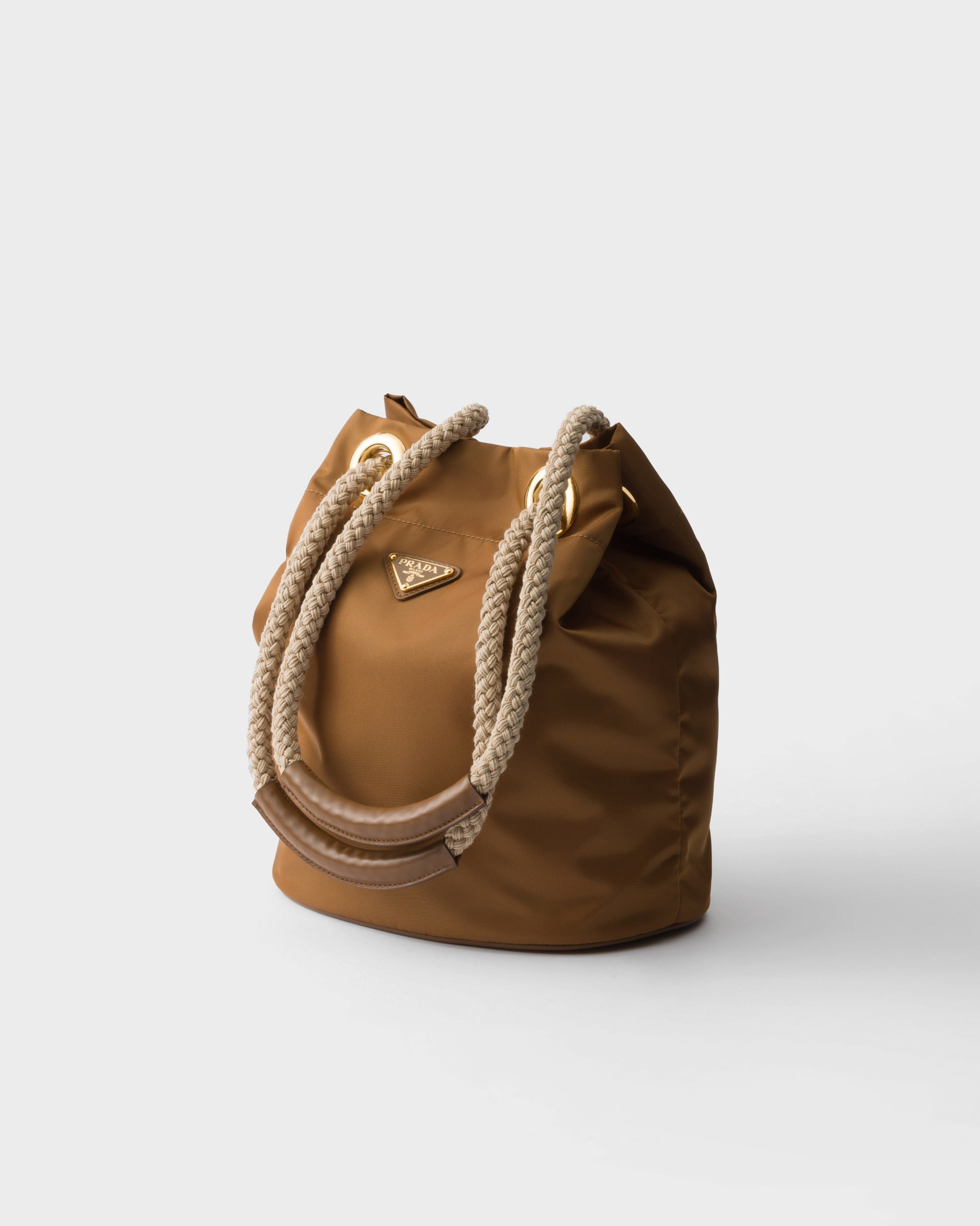 Prada Mariner Re-Nylon small bucket bag Brandy