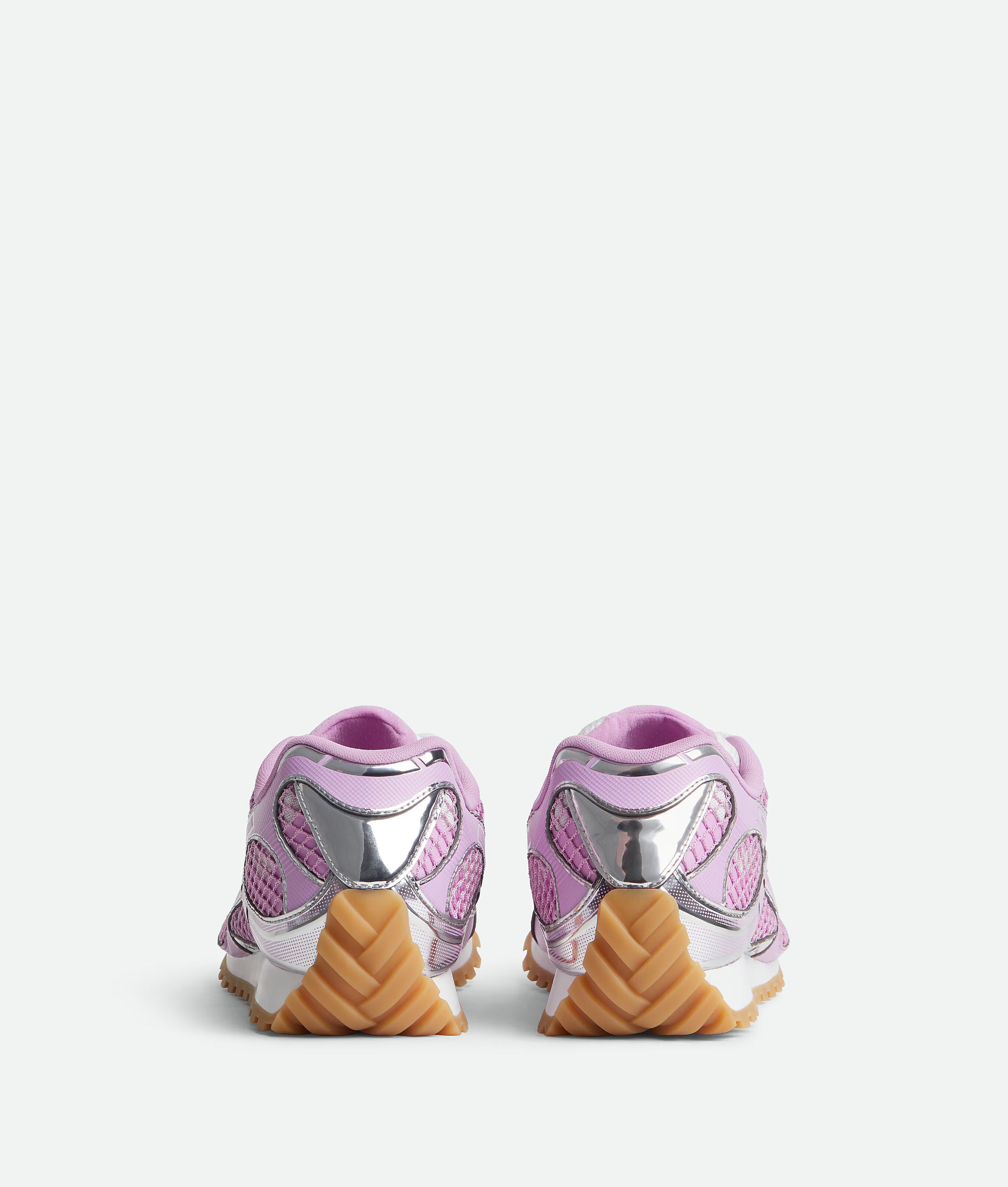 Bottega Veneta Orbit Gloss Silver