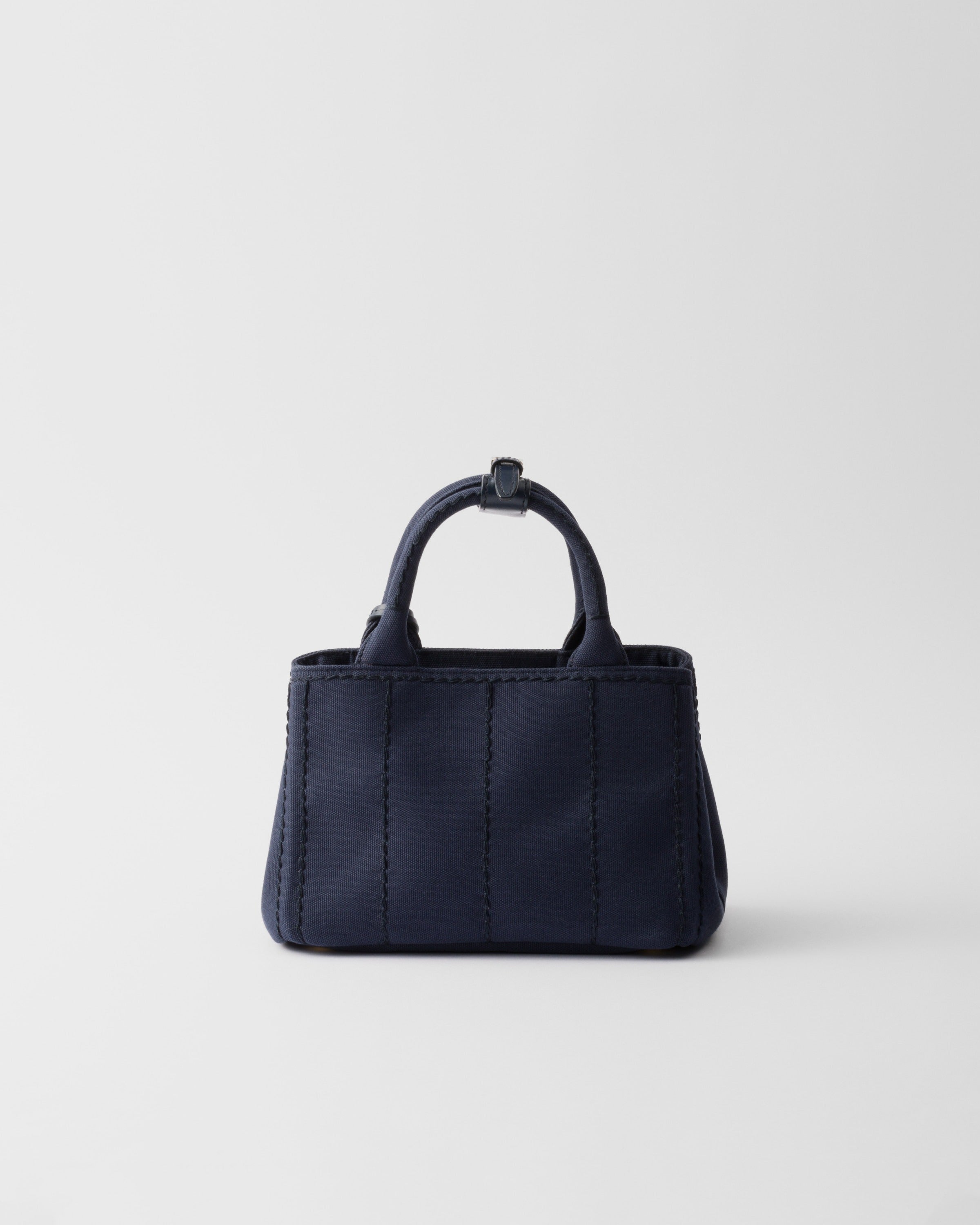 Prada Jardinière cotton canvas mini handbag Baltic Blue