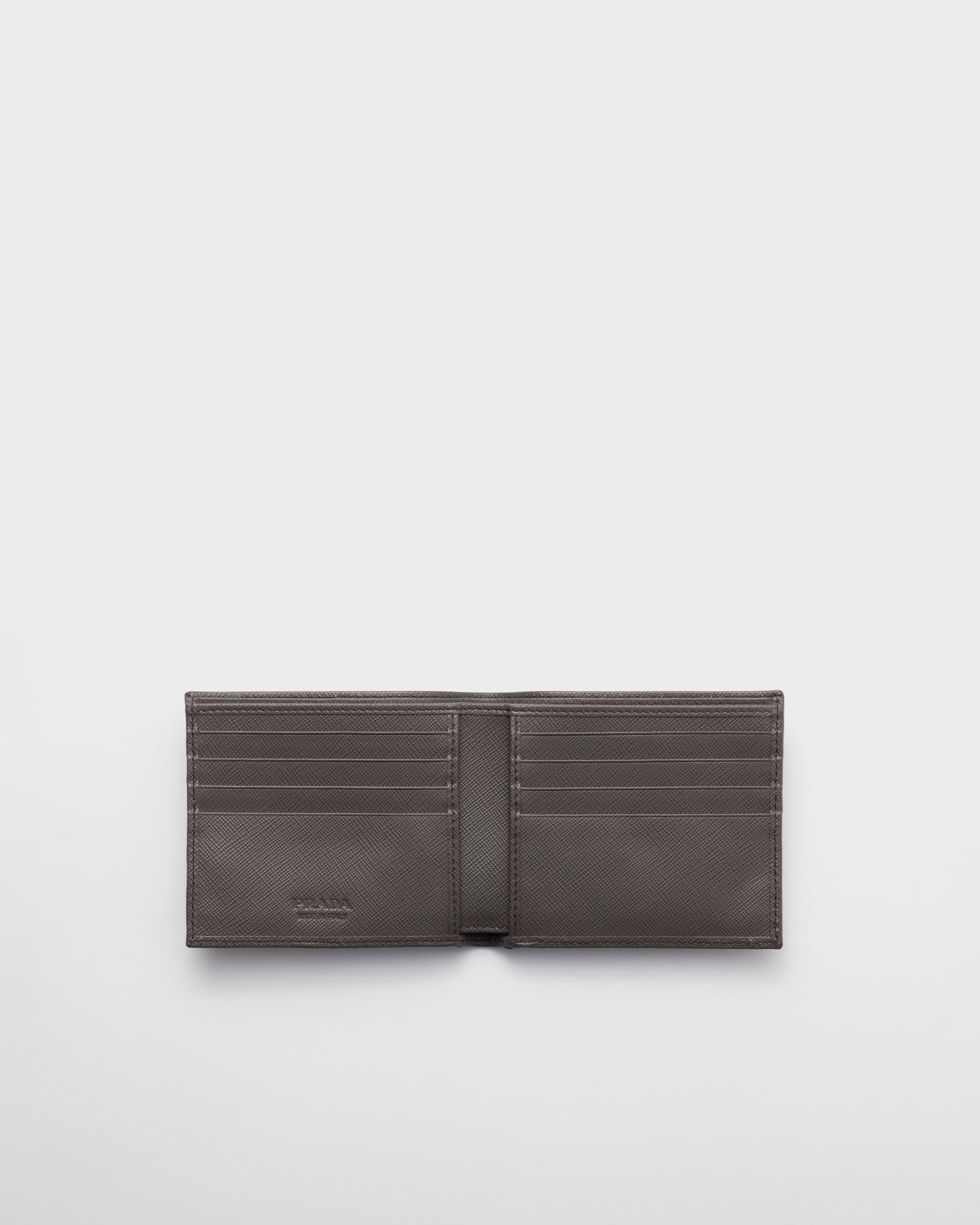 Saffiano Leather Wallet Smoky Gray