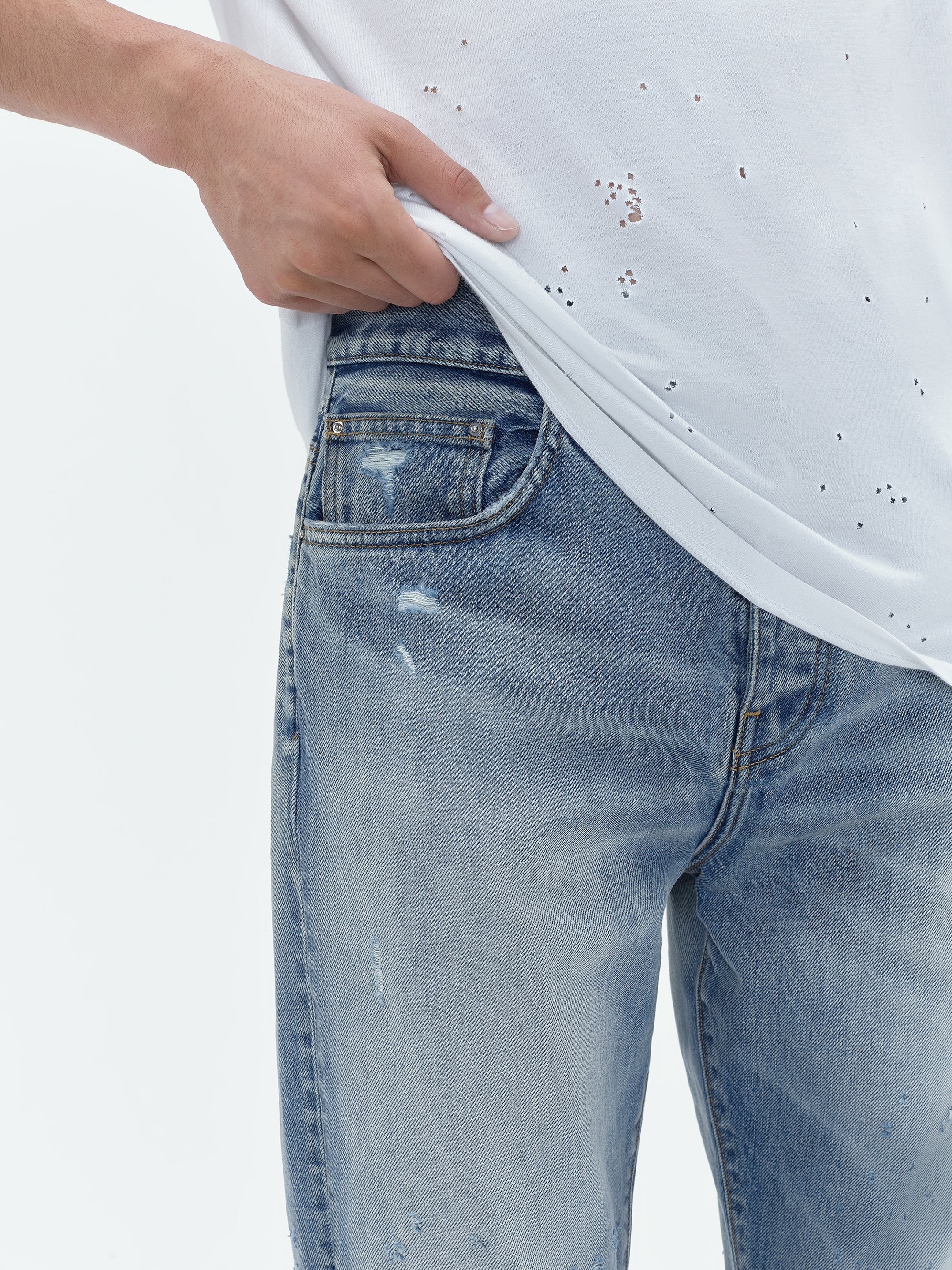 SHOTGUN STRAIGHT JEAN Antique Indigo
