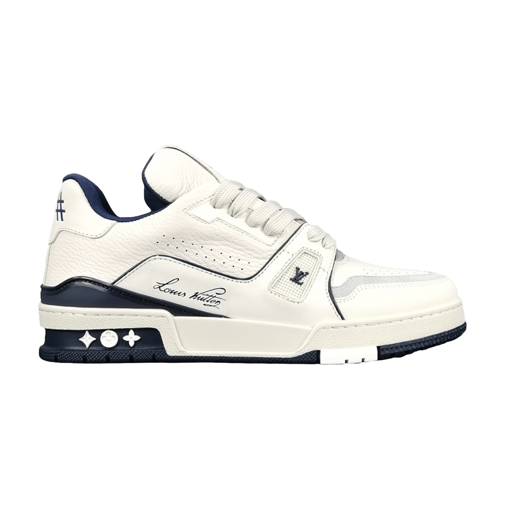 Louis Vuitton Trainer #54 Signature White Marine