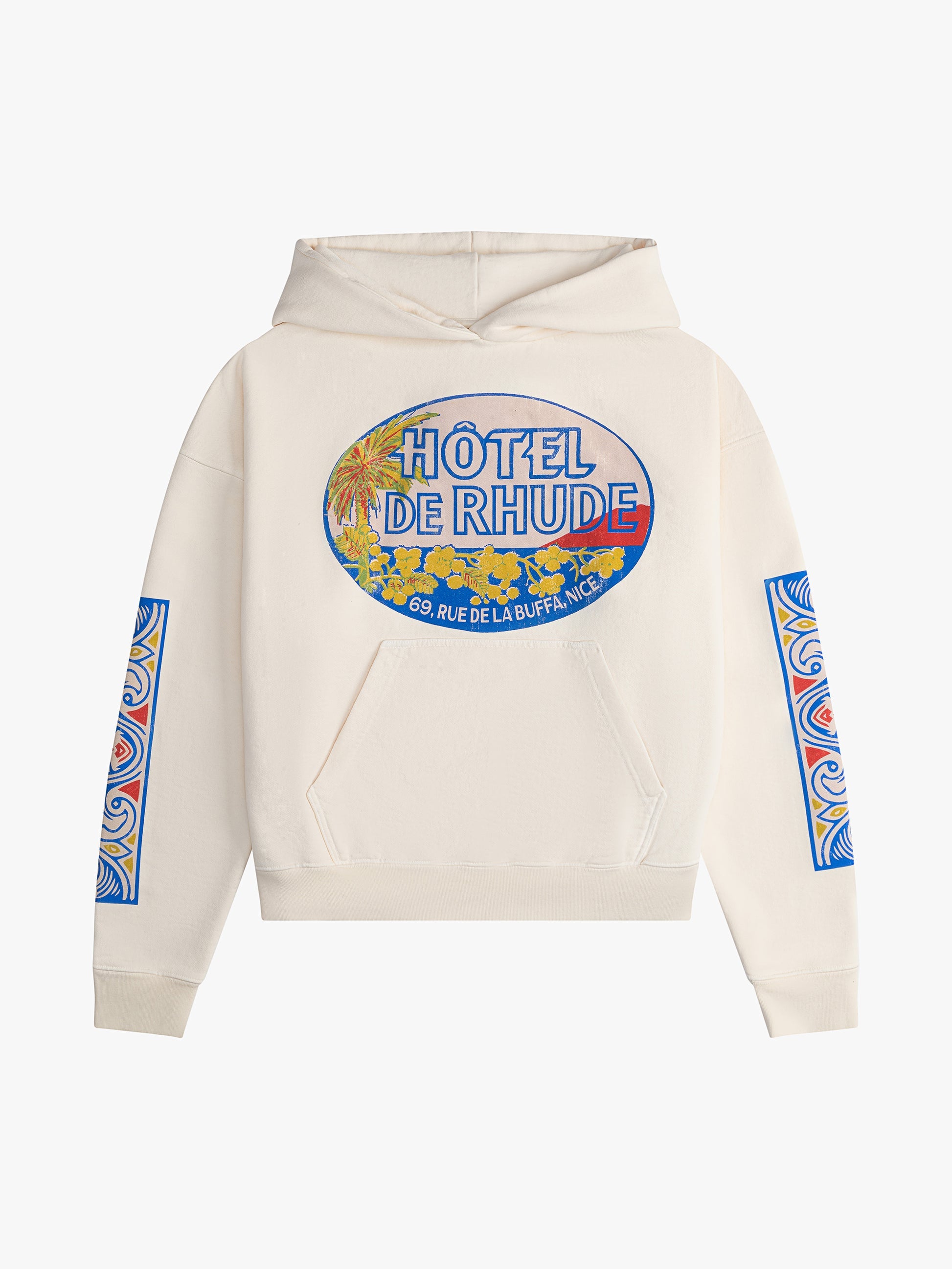 RHUDE HOTEL HOODIE - VTG WHITE