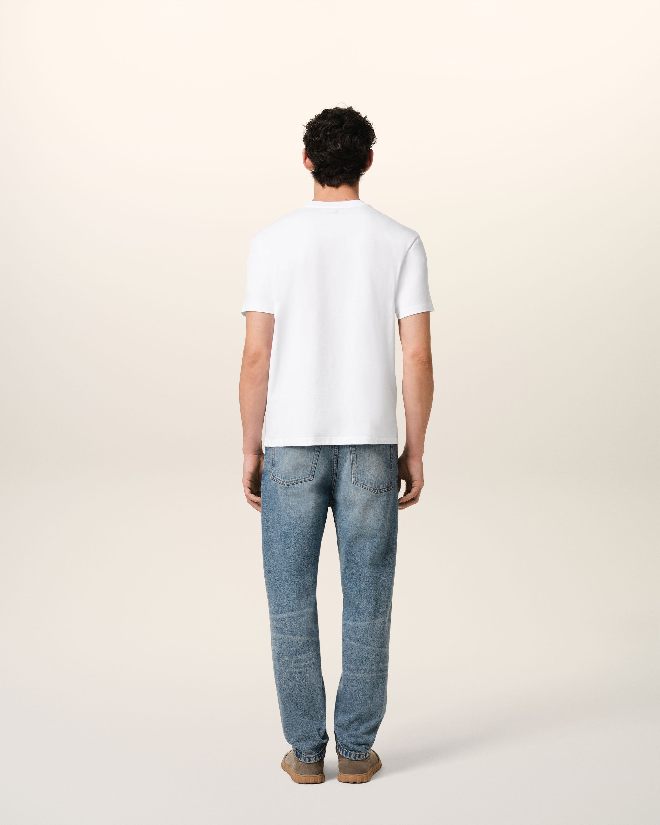WHITE COTTON AMI DE COEUR T-SHIRT WHITE