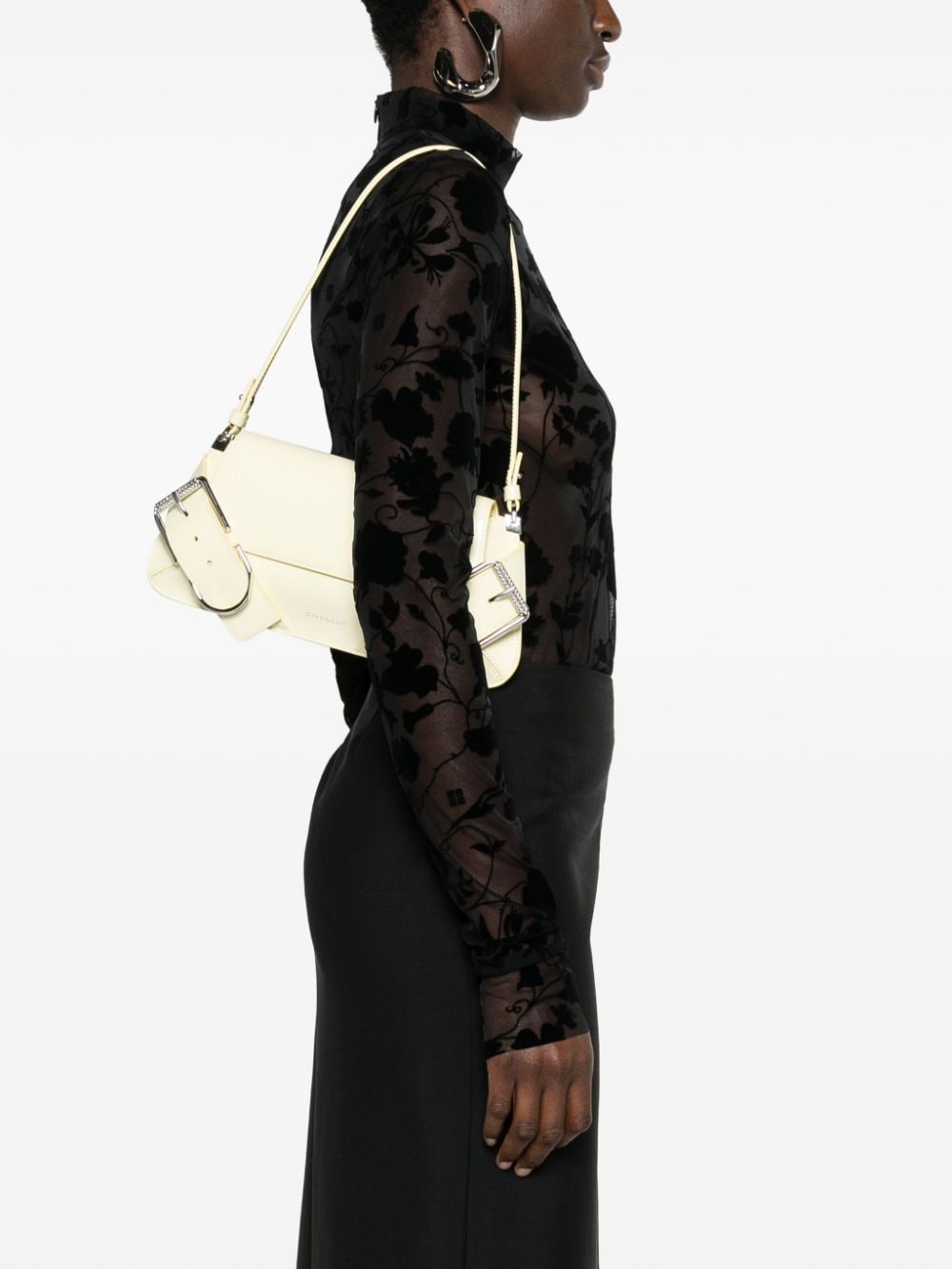 Givenchy Voyou Leather Shoulder Bag