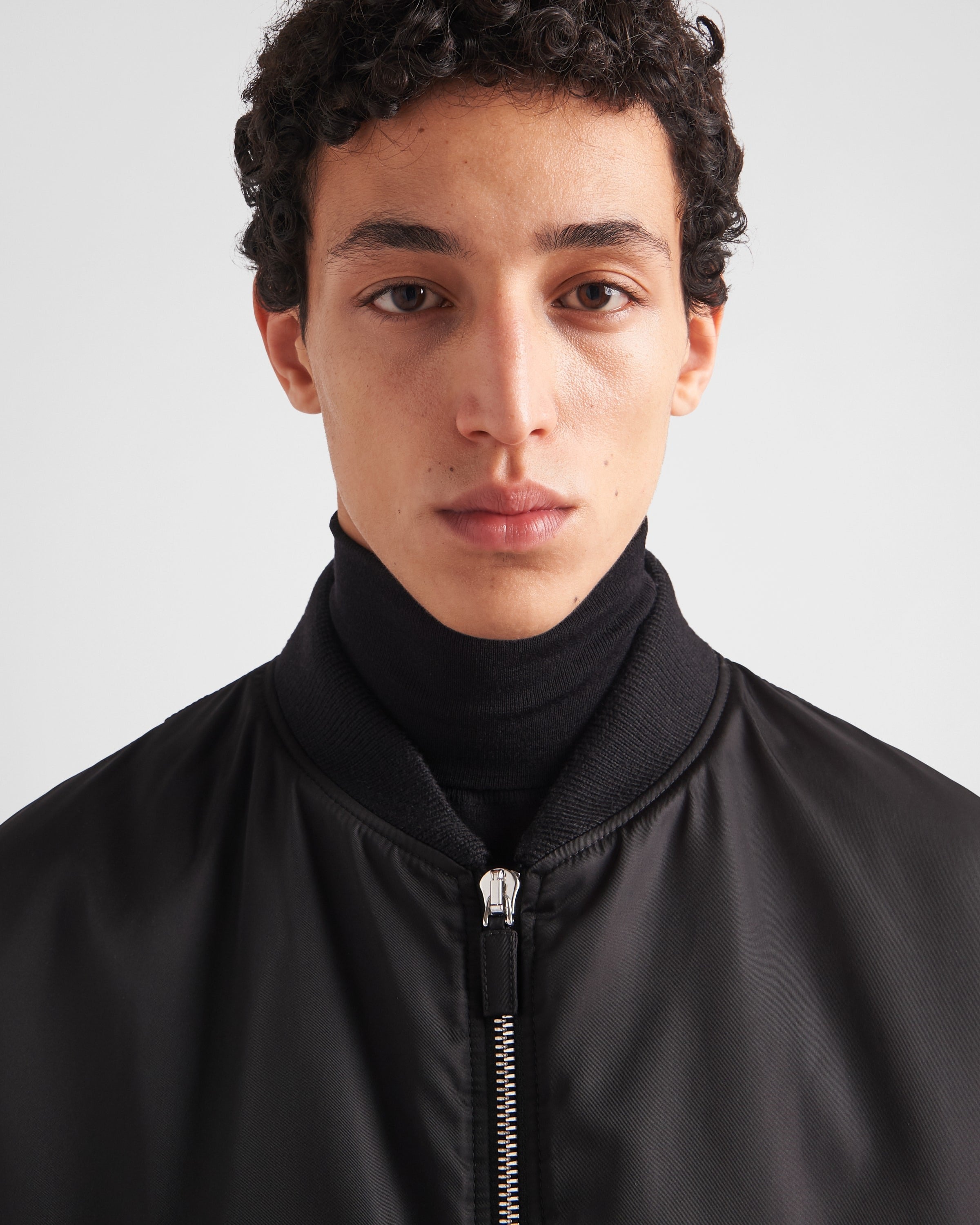 Re-Nylon bomber jacket Black