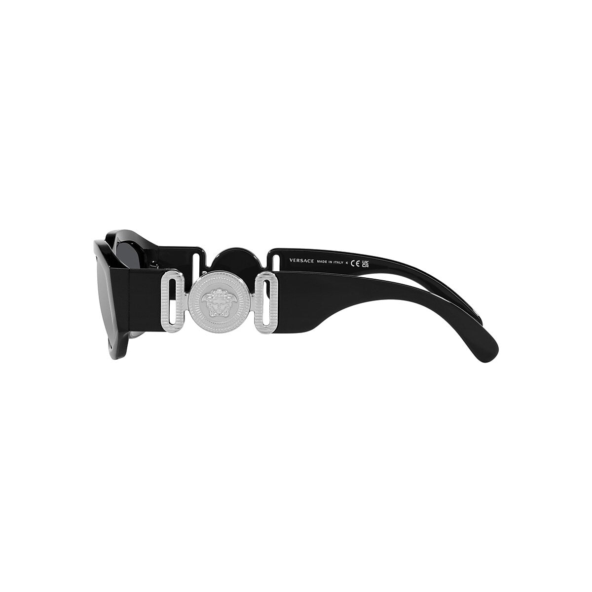 VERSACE VE4361 Biggie Black - Men Luxury Sunglasses, Dark Grey Lens