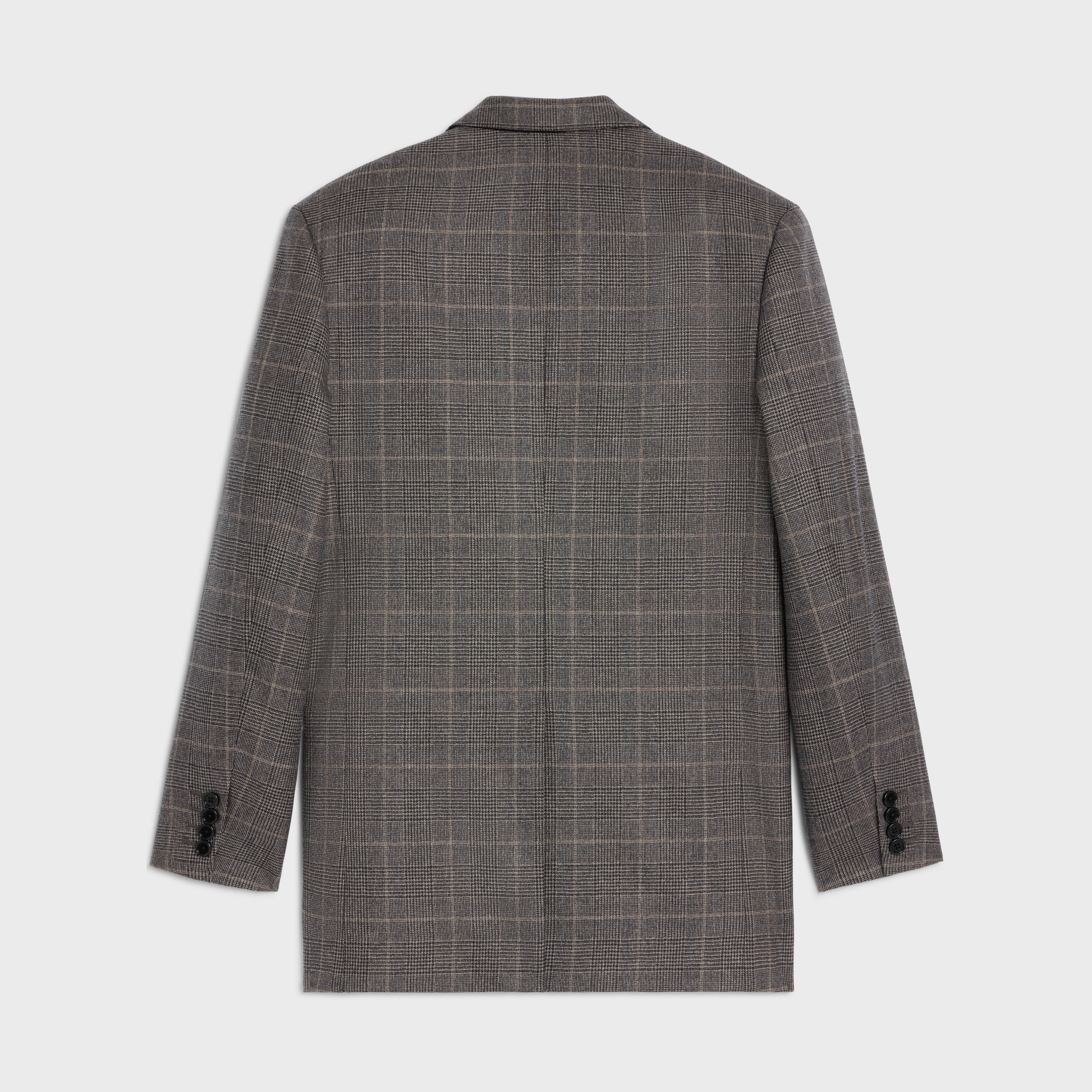 BIBLIOTHÈQUE NATIONALE DE FRANCE BLAZER IN PRINCE OF WALES WOOL - MARRON GLACÉ/TAUPE