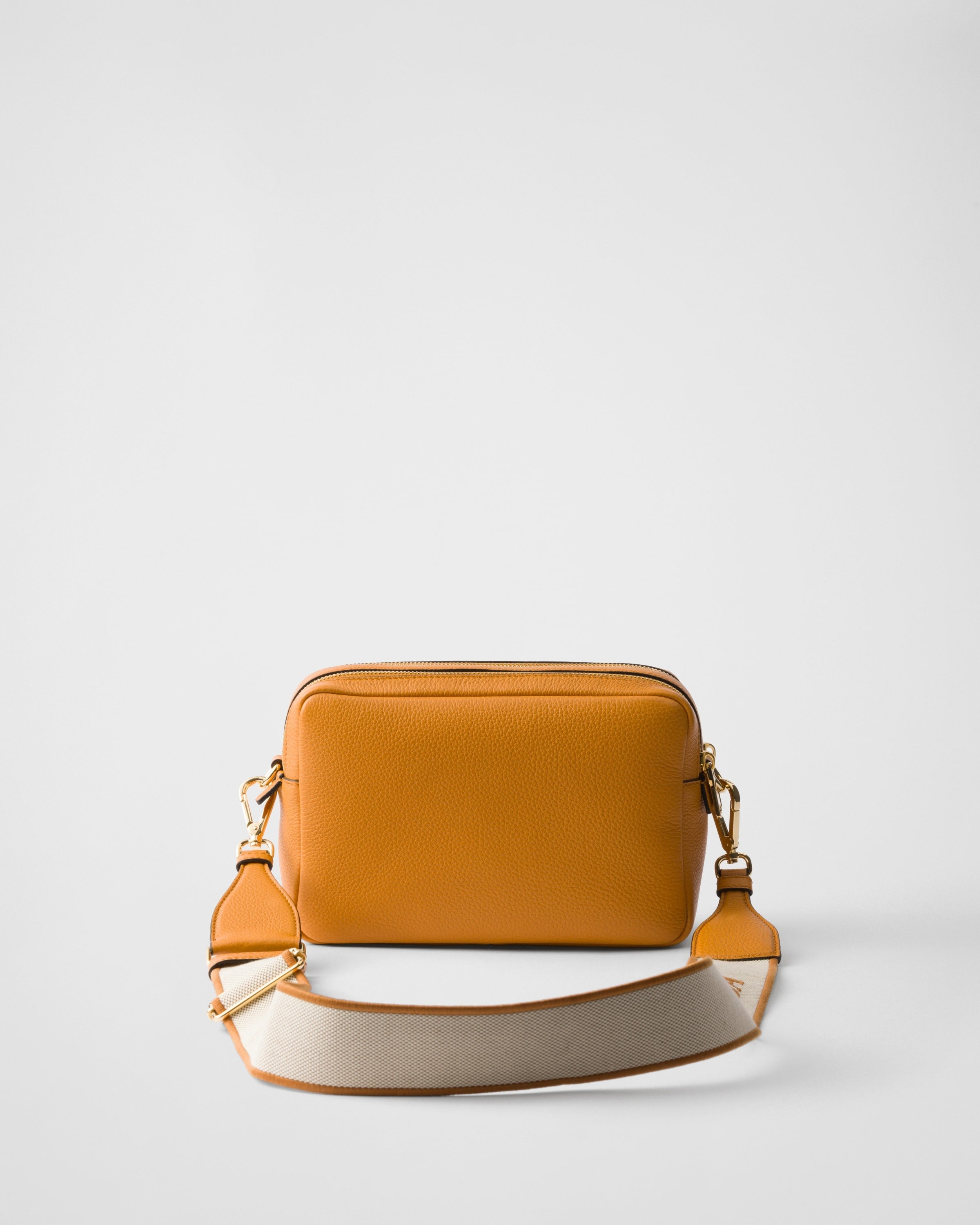 Small leather shoulder bag Amber
